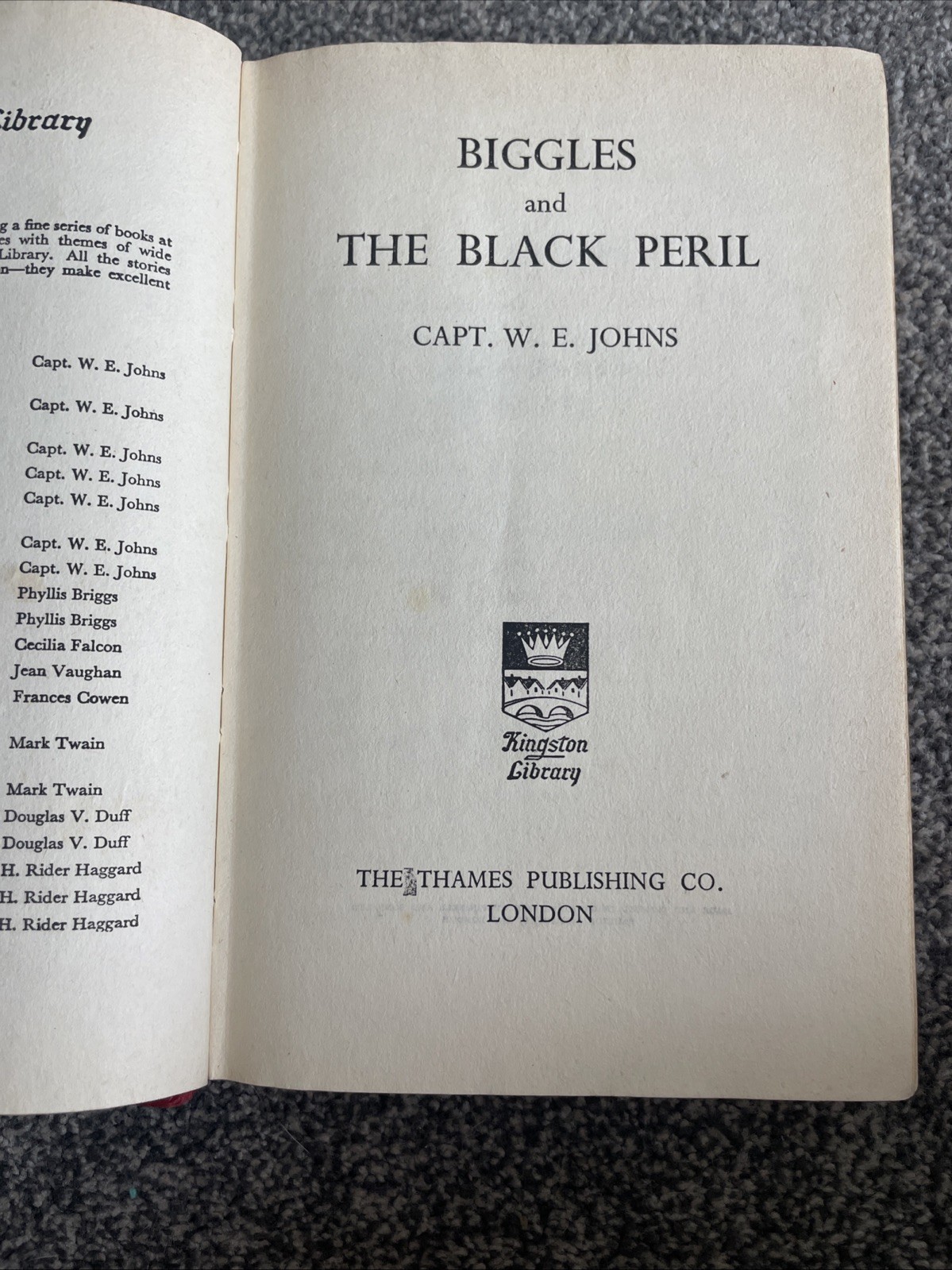 Biggles Books Bundle x 4 W E Johns Inc 2 First Editions
