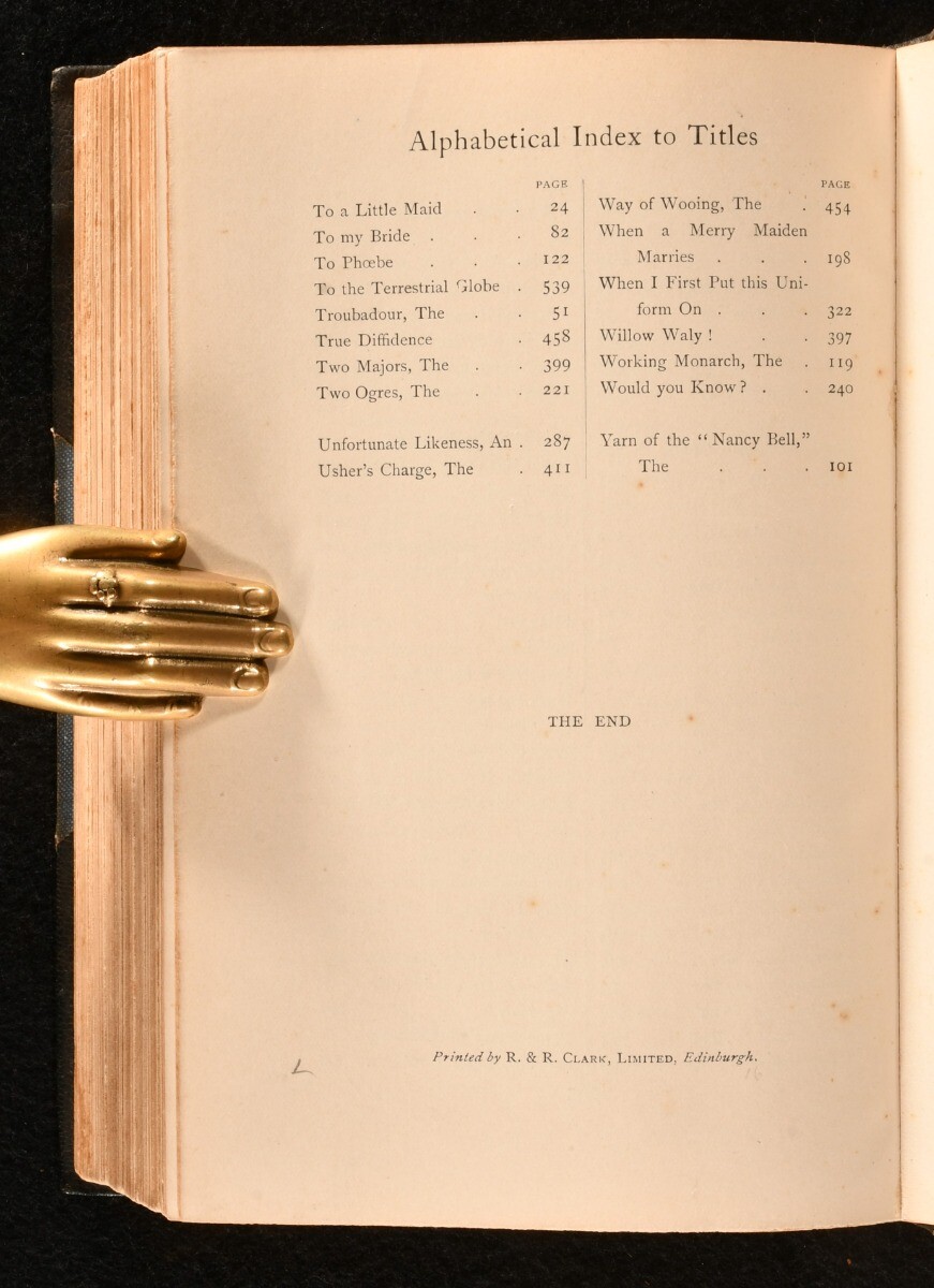 1908 Bab Ballads Fine Binding Riviere and Son Sixth Edition W S Gilbert
