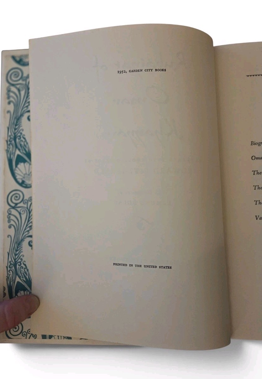 Vintage Rubaiyat Of Omar Khayyam Edmund Dulac Illustrated Hardcover Garden City