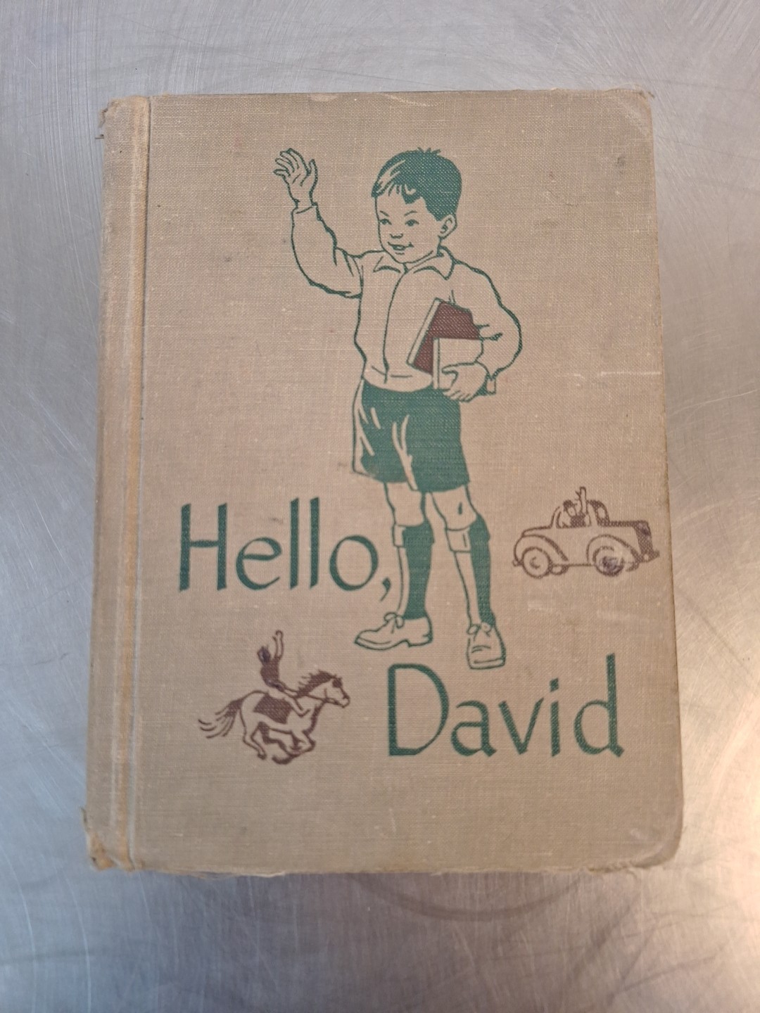 Vintage Children’s Reader Reading Story Book Hello David 1949 Neighborhood Story