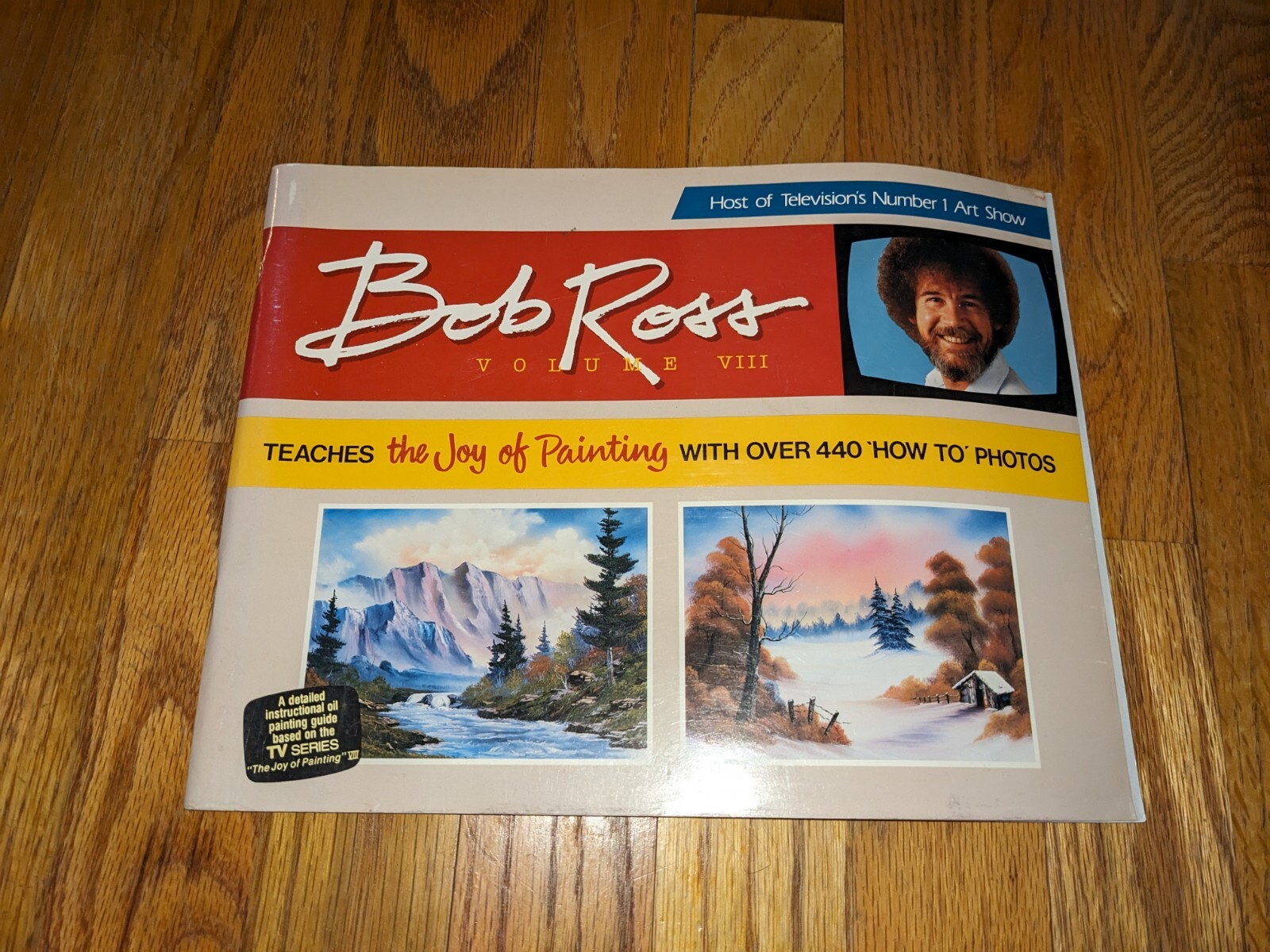 BOB ROSS Teaches the Joy of Painting VOLUME VIII 1986 SC Book VOL. 8 1st Ed.
