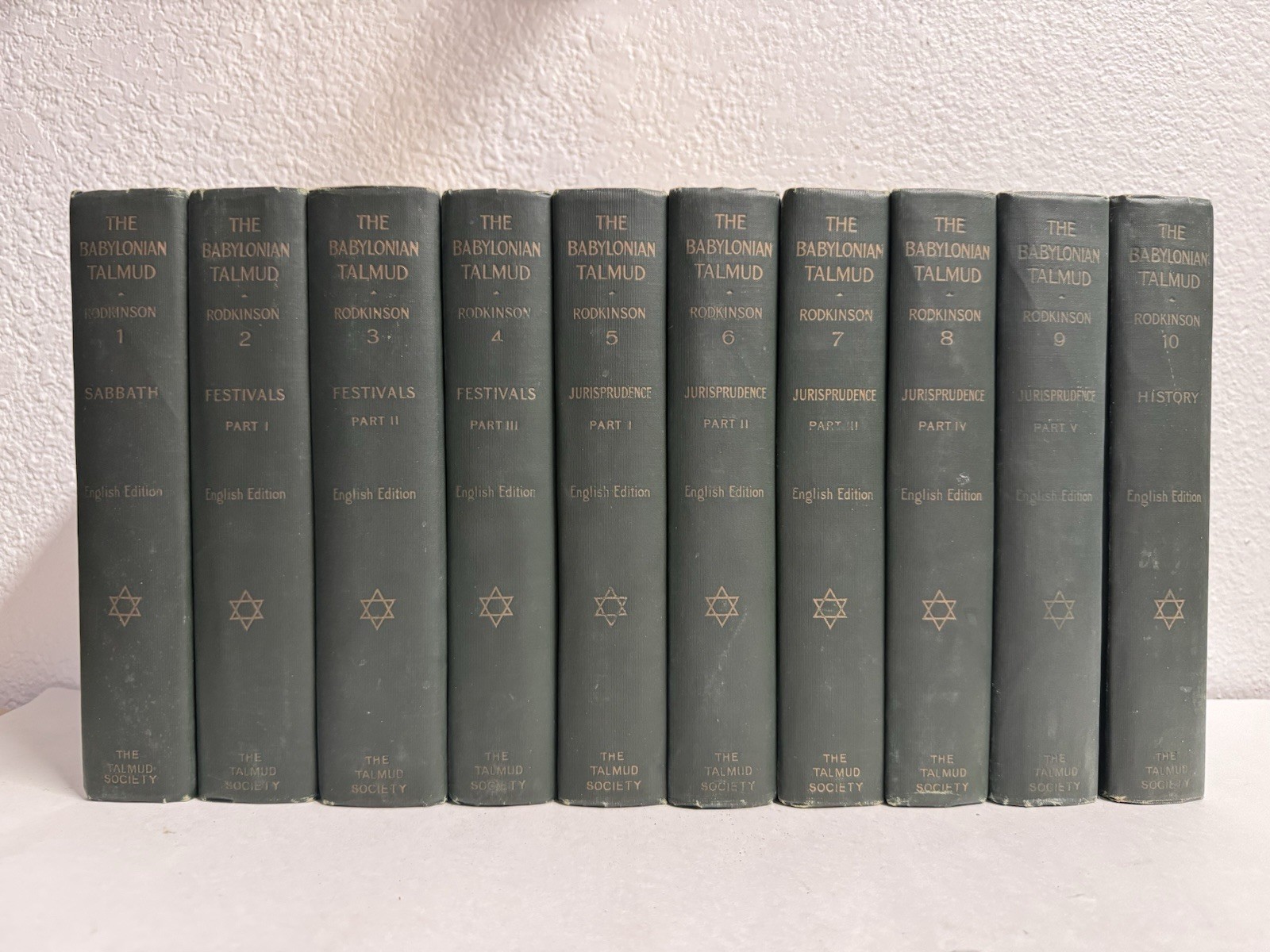 The Babylonian Talmud ~ by Michael l. Rodkinson ~ 1918 COMPLETE SET Judaism RARE