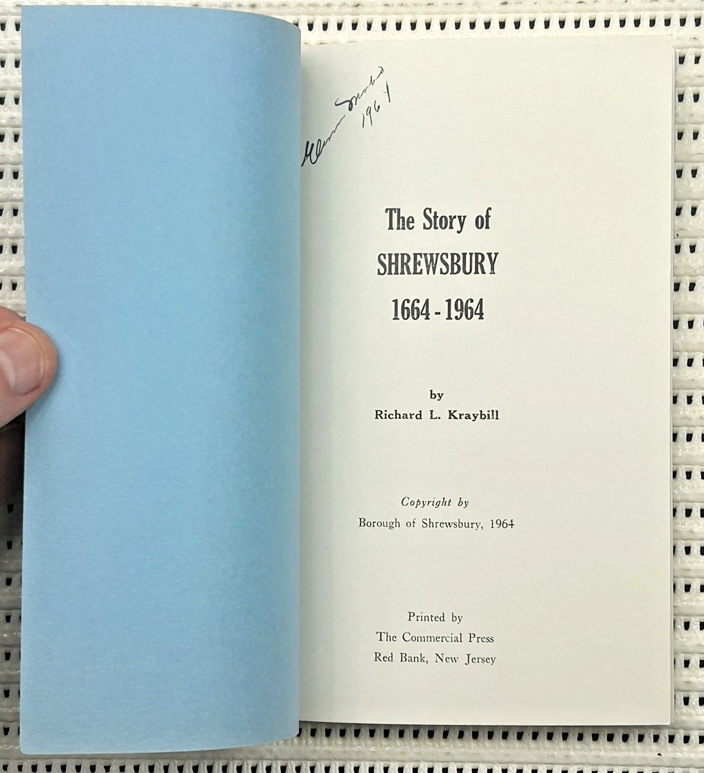 The Story Of Shrewsbury 1664-1964 New Jersey History Softcover 1st Illust. 79p