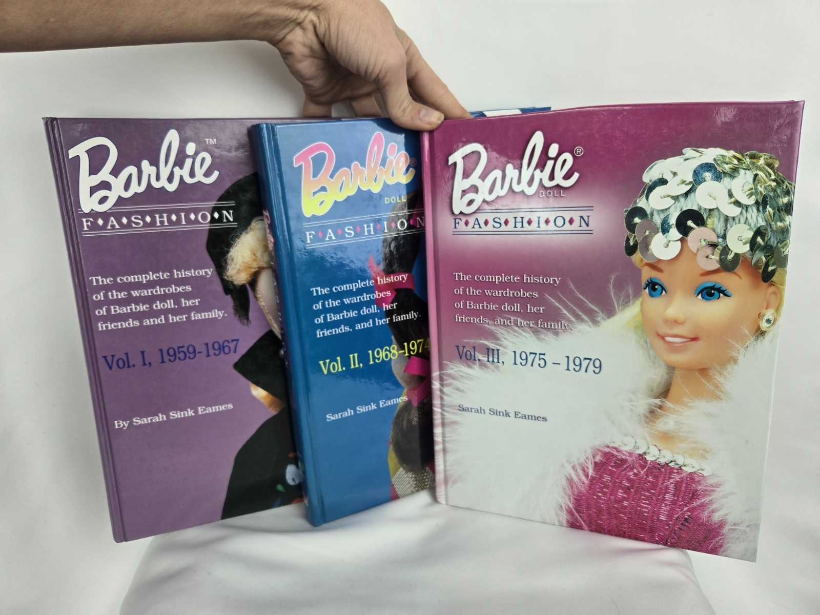 Lot of 3 Barbie Fashion Books Vol 1 2 3 Rare Vintage 1959 -1979 Sarah Sink Eames