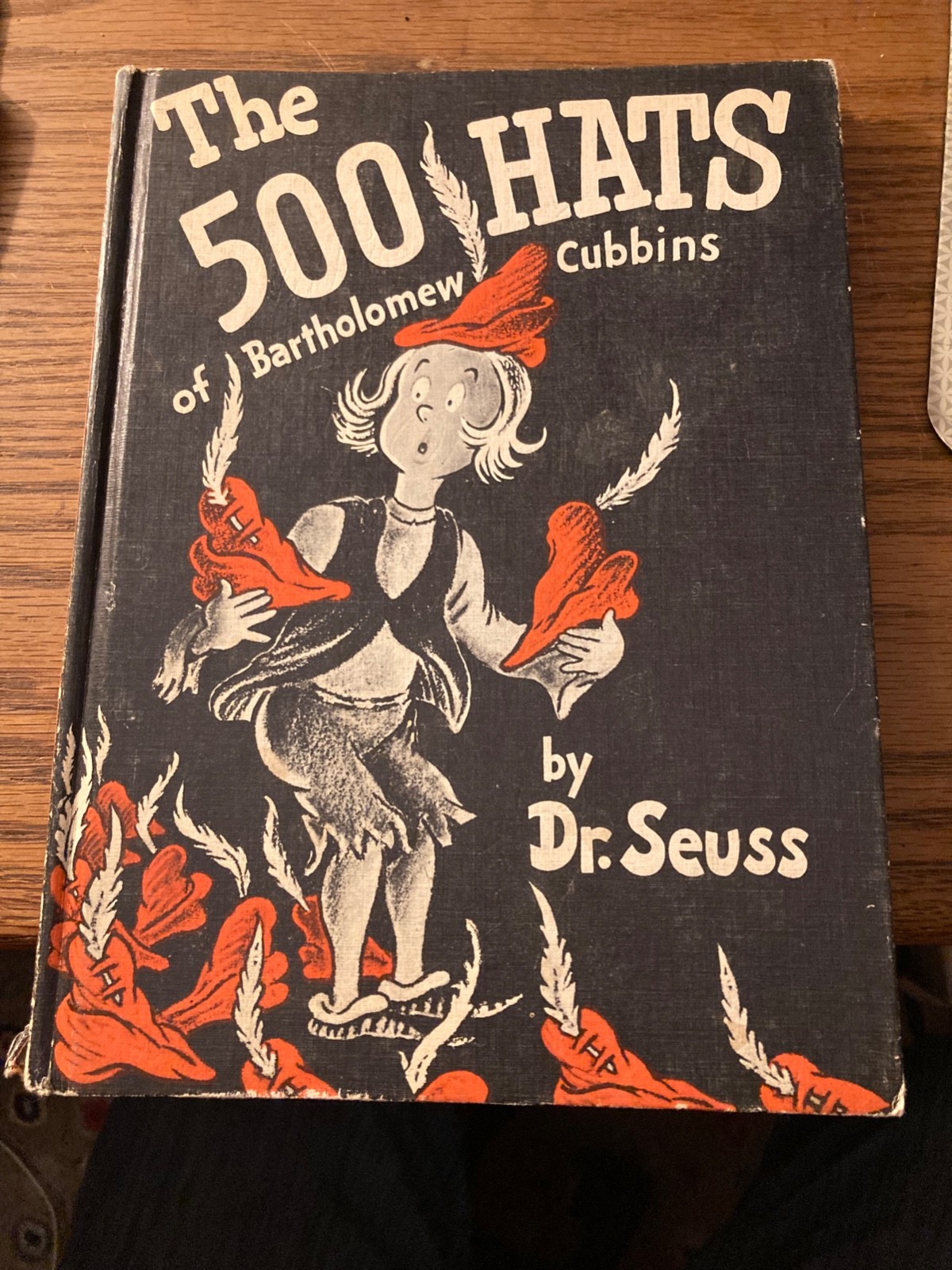 The 500 Hats Of Bartholomew Cubbins By Dr. Seuss 1938 Book Club First Edition