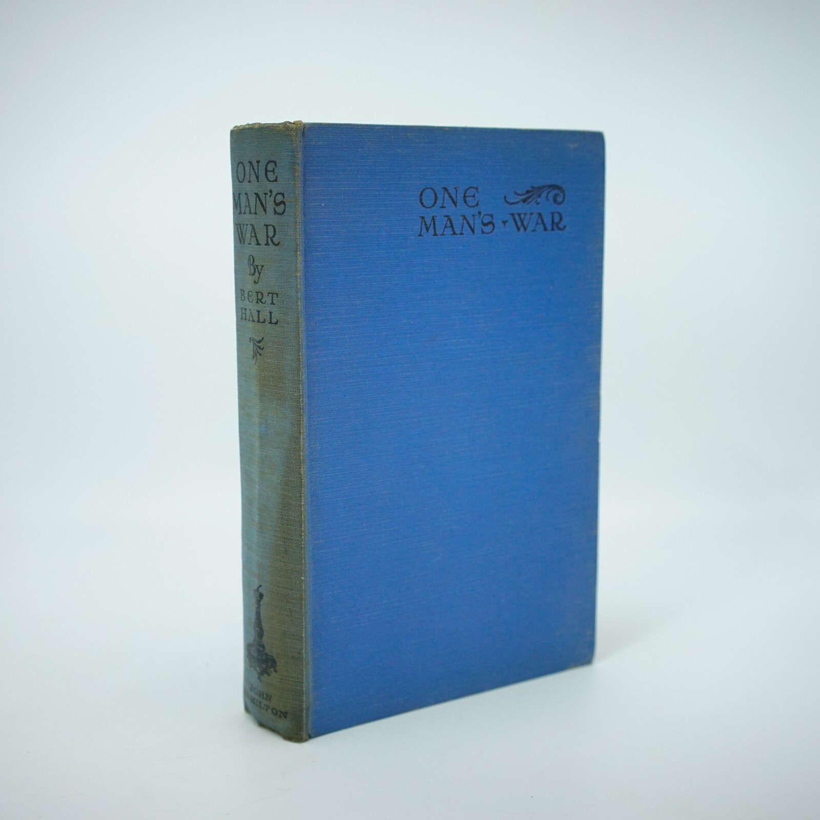 HALL, Bert; NILES, John J.; One Man’s War. c1929 1st Edition