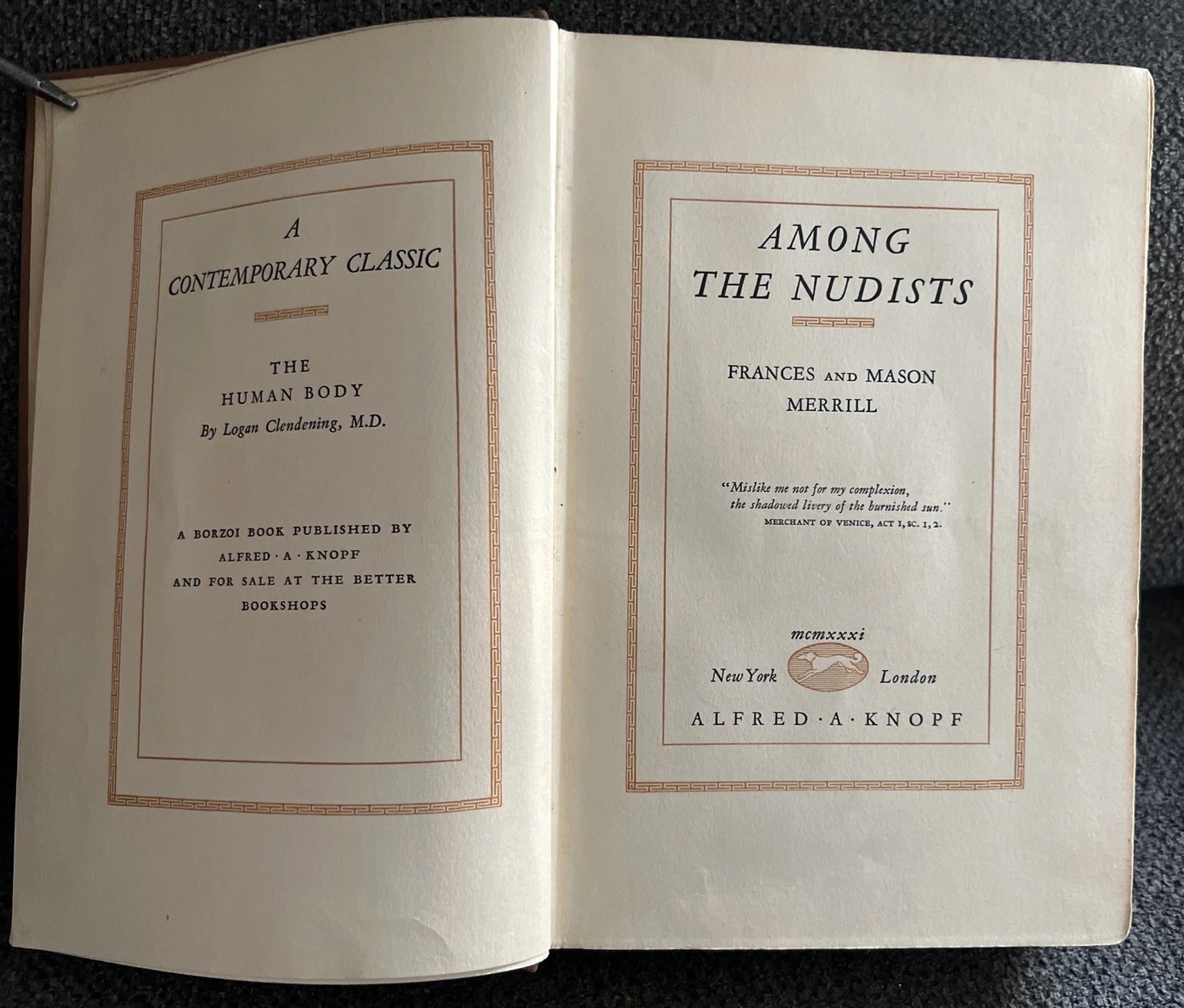 Antique 1931 Among The Nudists Frances And Mason Merrill Book 1/1 On eBay