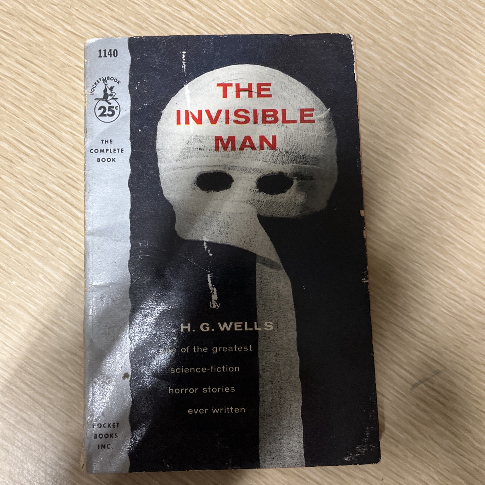 The Invisible Man by H.G. Wells Vintage Pocket Books Inc. 1957 Paperback