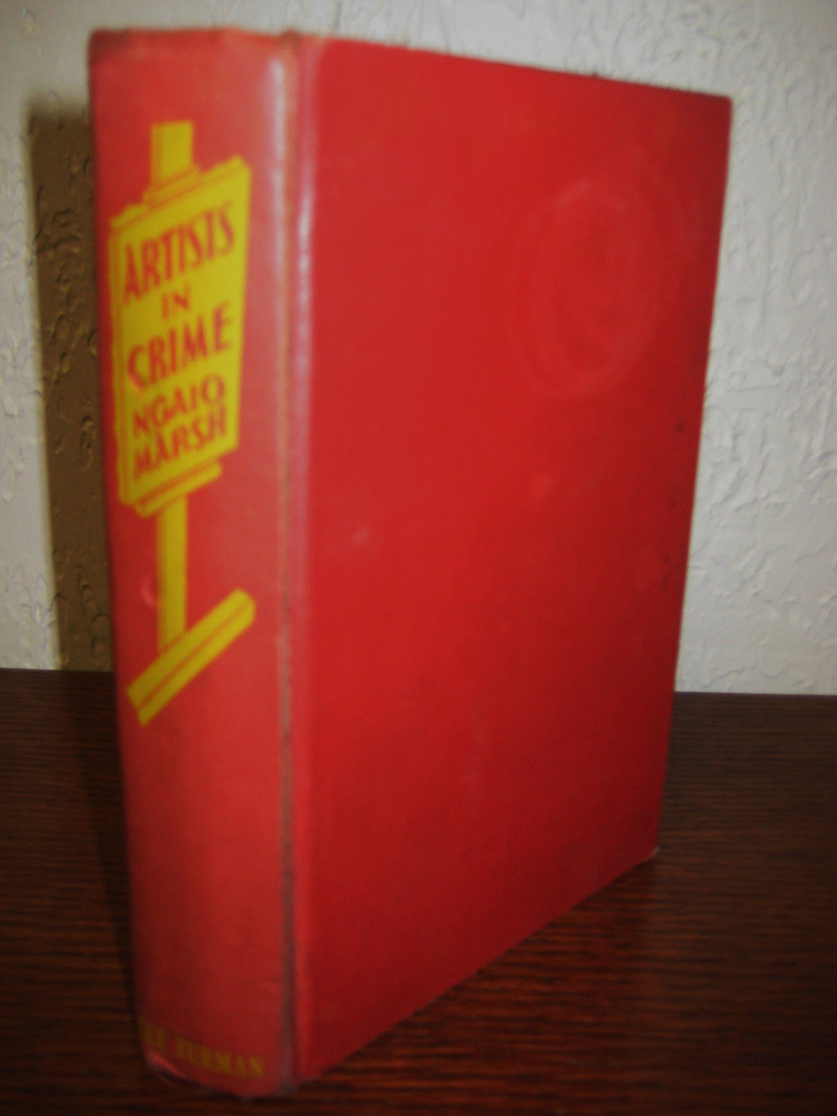 ARTISTS IN CRIME Ngaio Marsh 1st Edition FIRST BOOK Roderick Alleyn Mystery 1938