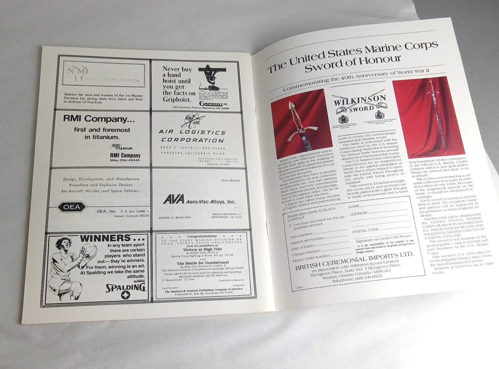 First 1st Marine Division Association 1982 Reunion Booklet