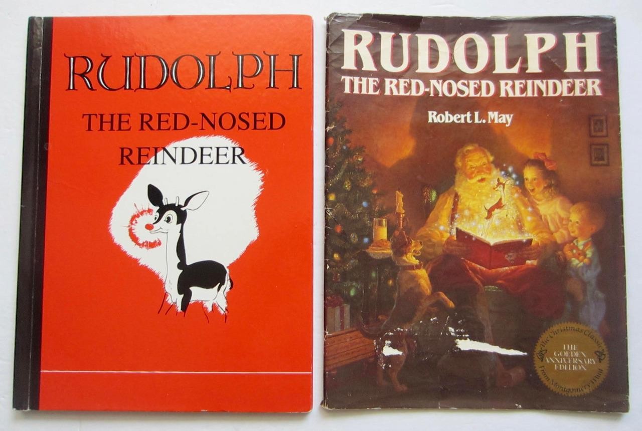 RUDOLPH The Red Nosed Reindeer ~ Applewood Books Robert L May 1990 Christmas DJ