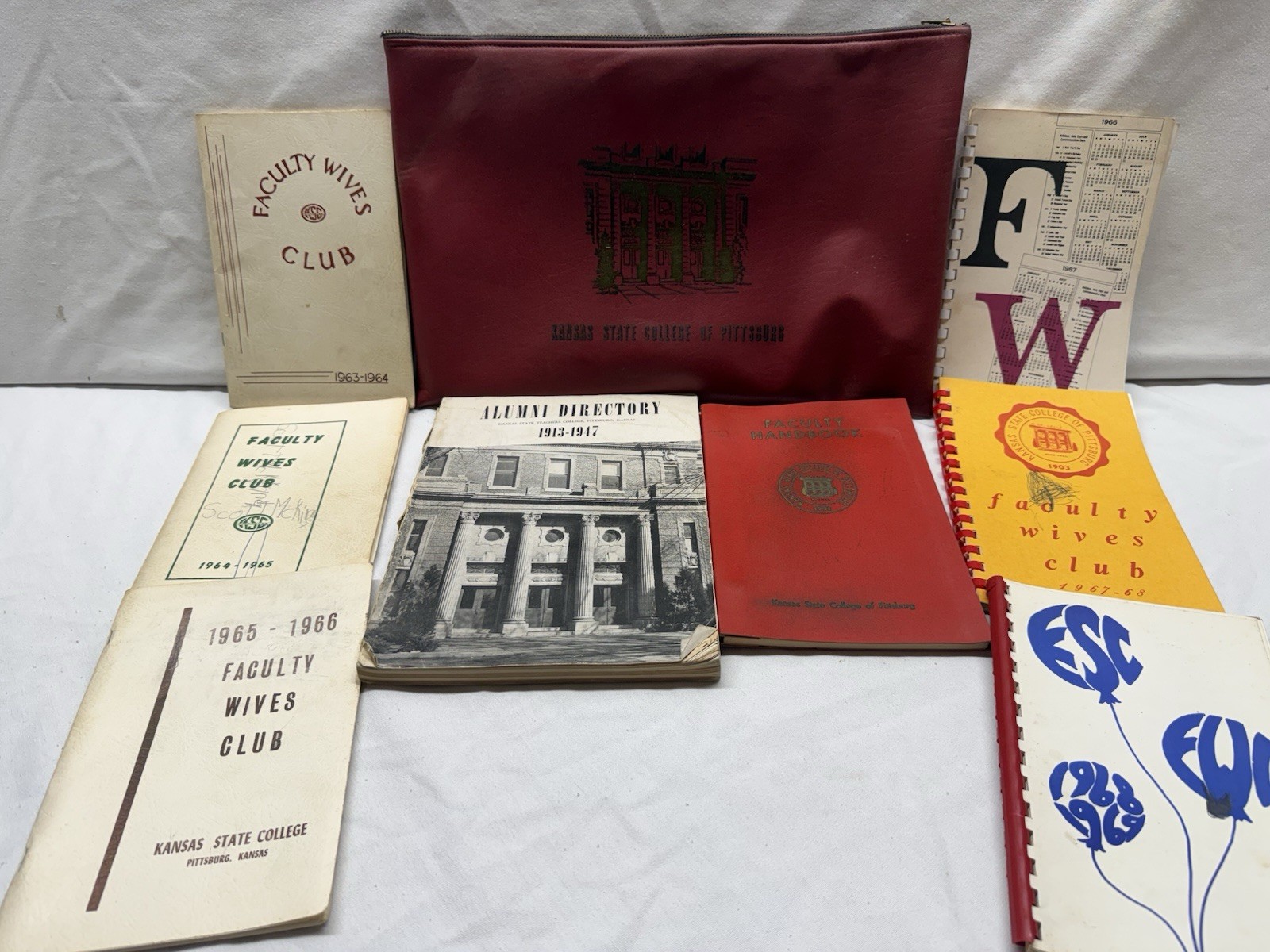 Kansas State College of Pittsburg – Pitt State – Alumni Directory, Handbook, Bag