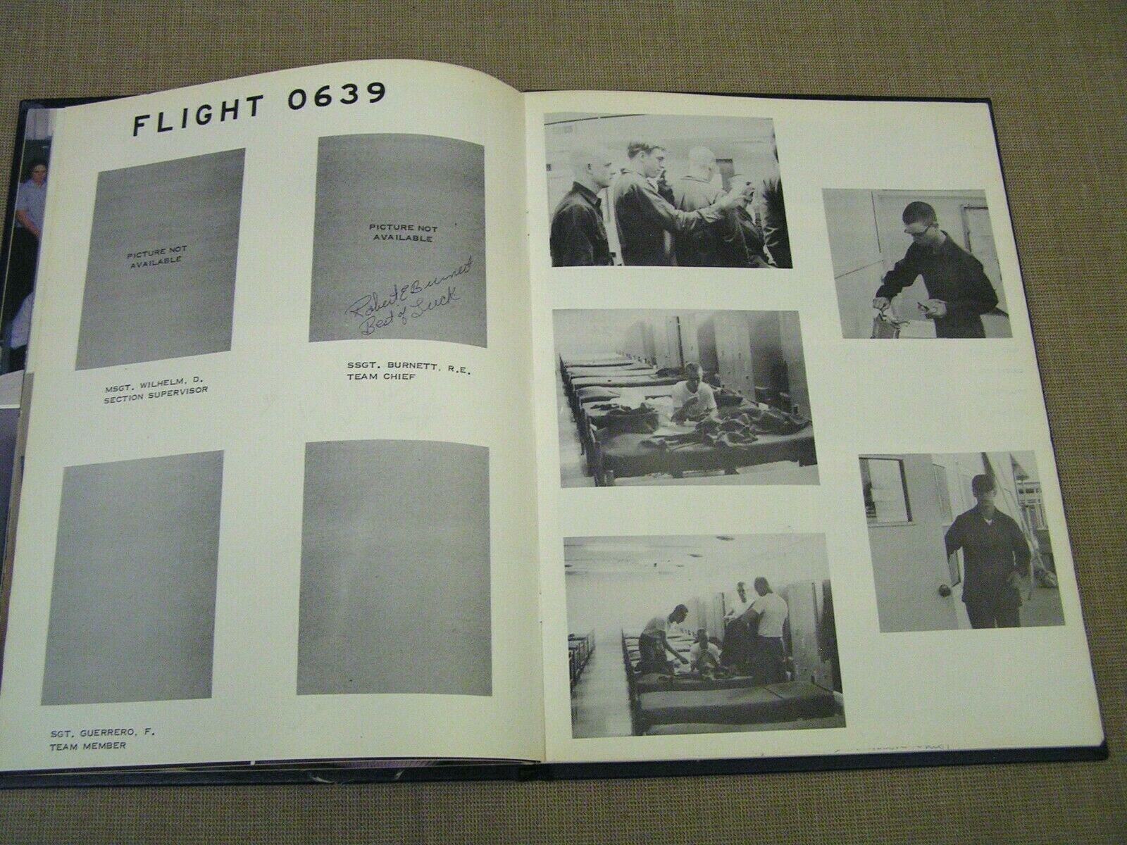 1970’s Lackland AFB Air Force Basic Training Yearbook Squadron 3703 Flight 0639