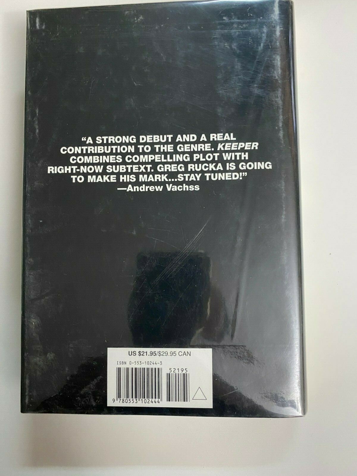 #Signed Greg Rucka: Keeper, signed 1st HB [Signature Tipped In]