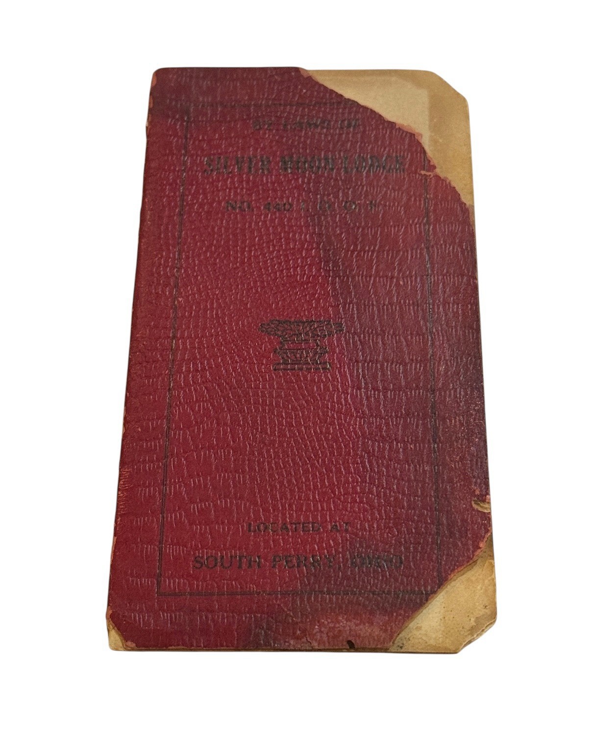 Vtg Red Leather Sales Record Book South Perry Ward Industrial Ledger 1910 Ohio