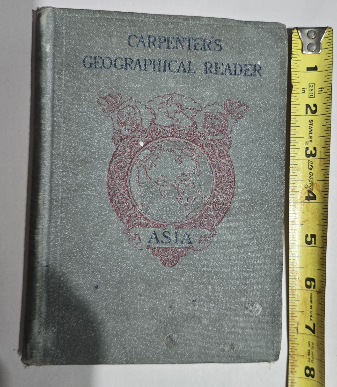 1897 Carpenter’s Geographical Reader-ASIA American Book Company Vintage Antique