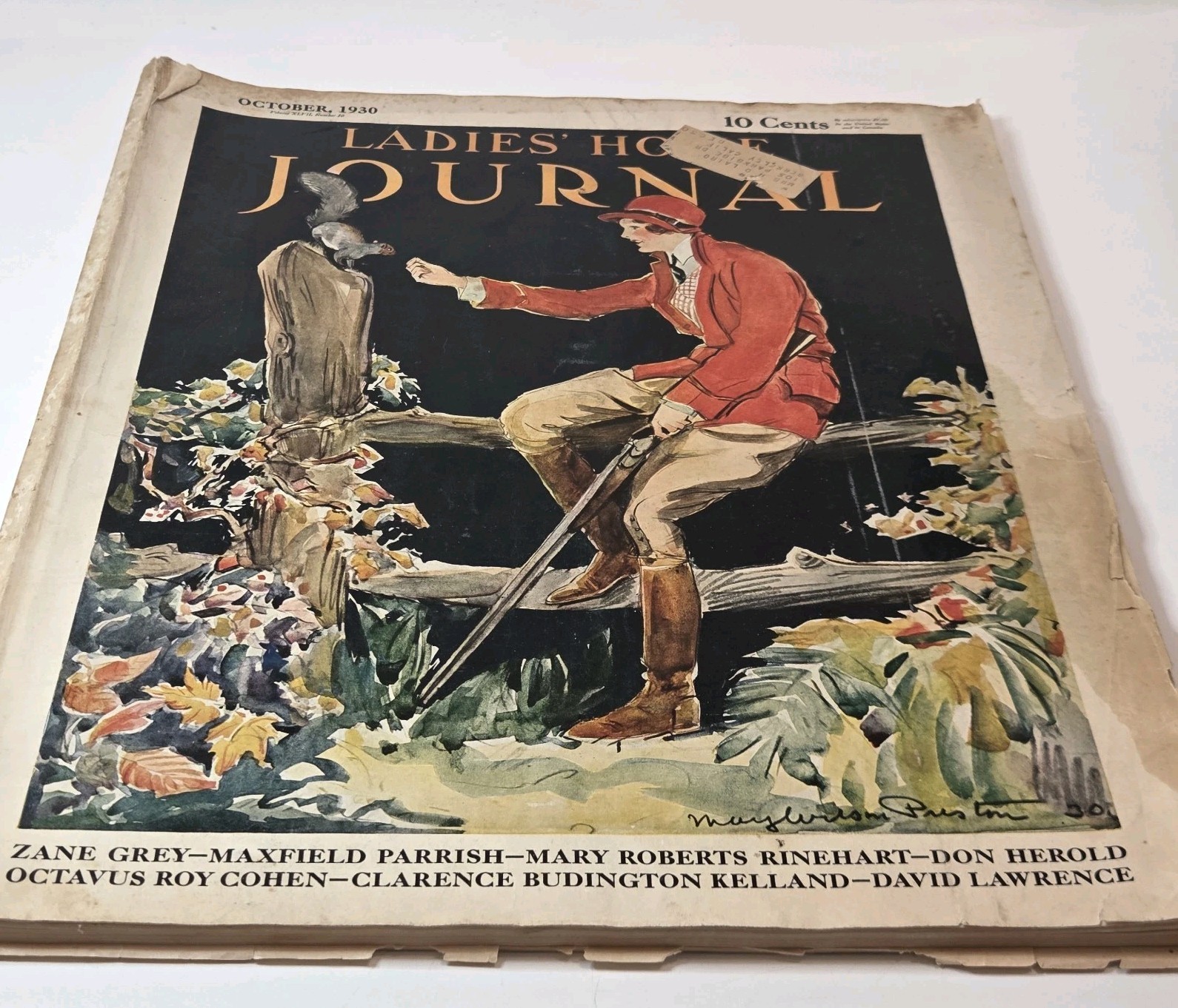 Vtg Ladies Home Journal Mag Oct. 1930 30s Fashions Color Ads Beauty Decor READ