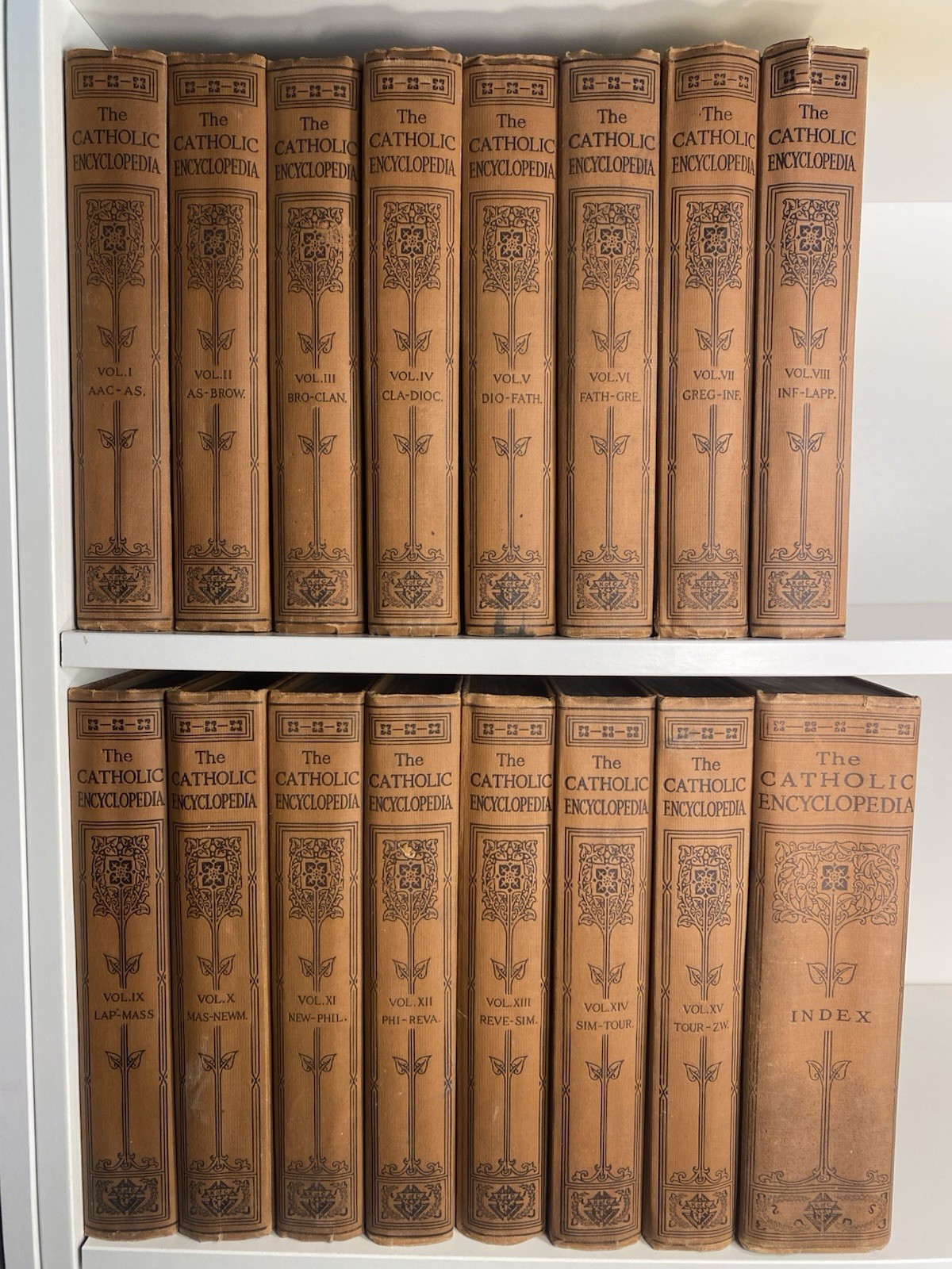 The Catholic Encyclopedia Special Edition 1913 Full Set 15 Volumes & Index