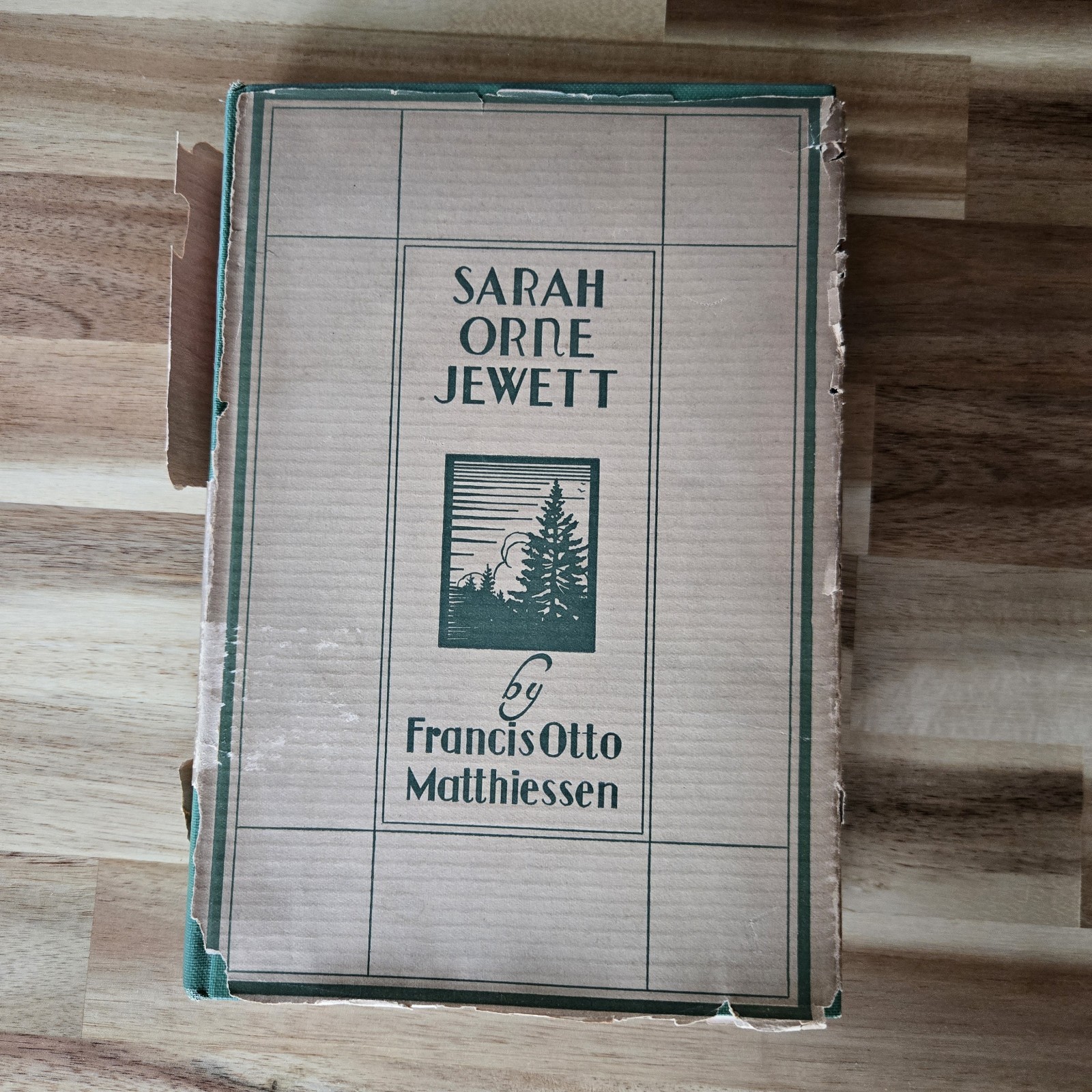 Sarah Orne Jewett By Francis O. Matthiessen HC 1st Edition w/DJ Houghton Vintage