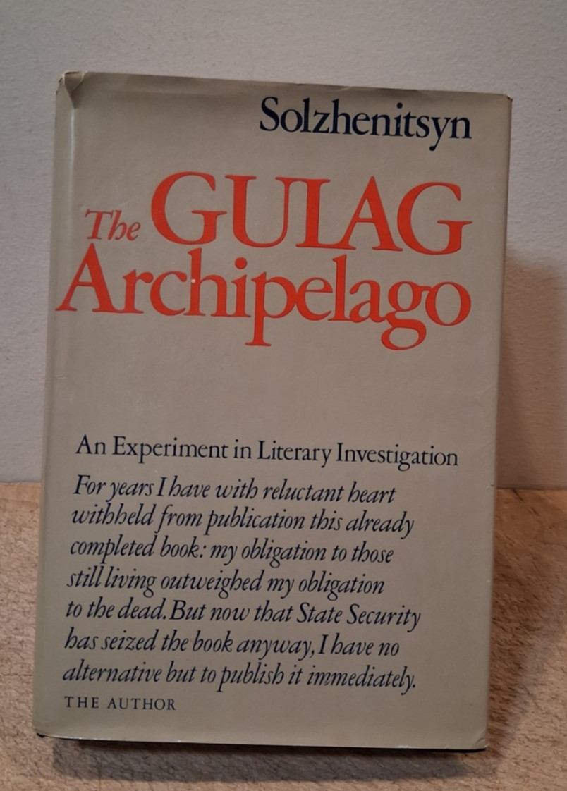 GULAG ARCHIPELAGO 1918-1956, A. Solzehenitsyn, Harper & Row first edition HC/DJ