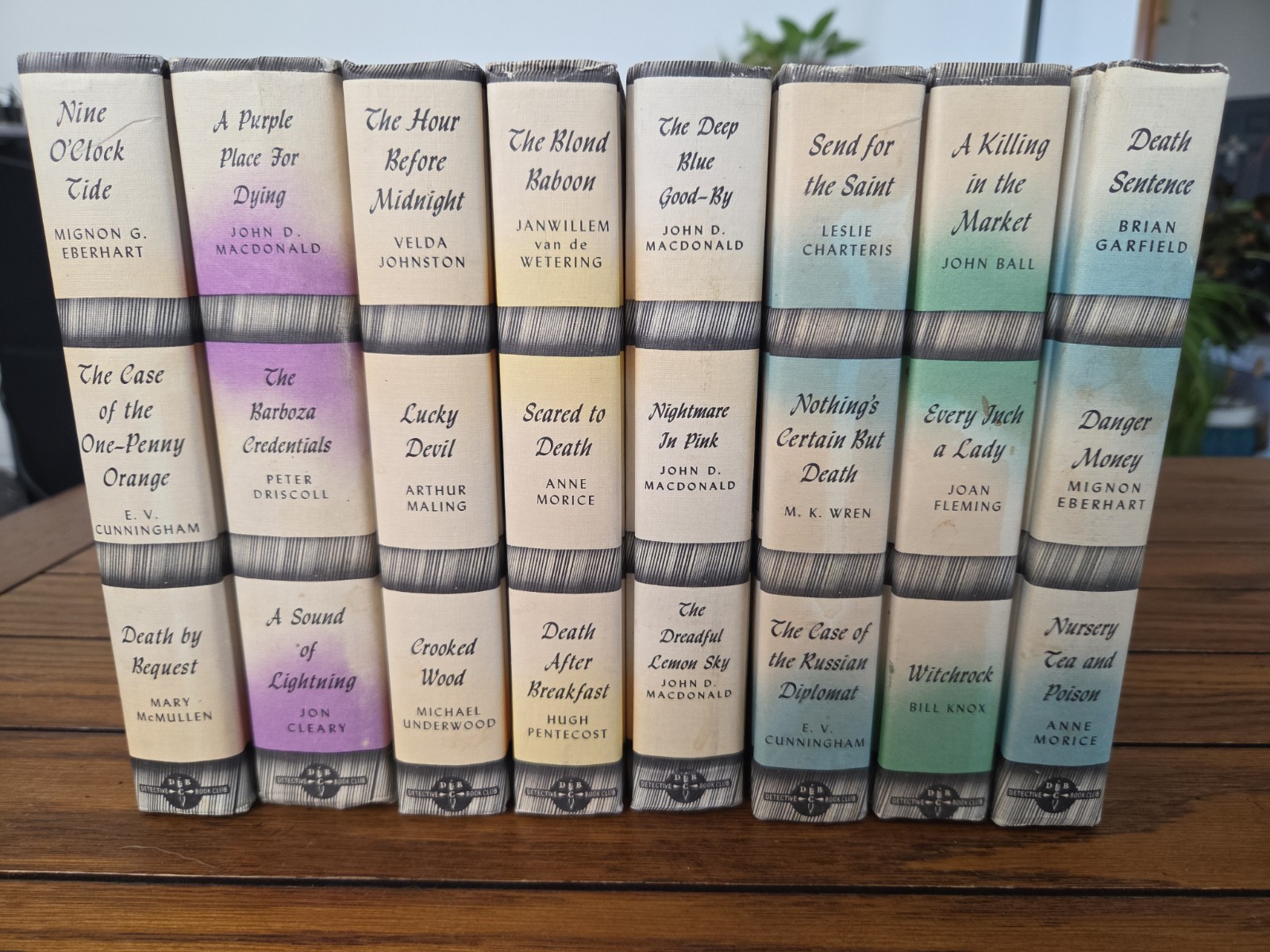 Vintage Detective Book Club Lot Of 8 Mystery Novel Collection HC 3 in 1 VG