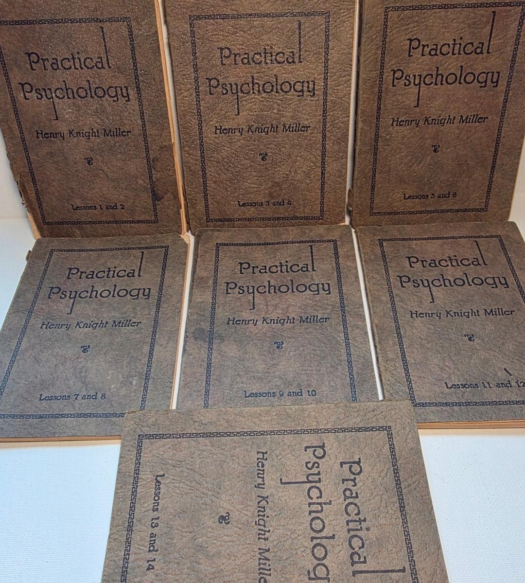 Practical Psychology by Henry Knight Miller 1924 Lessons 1-14 Antique Book Set