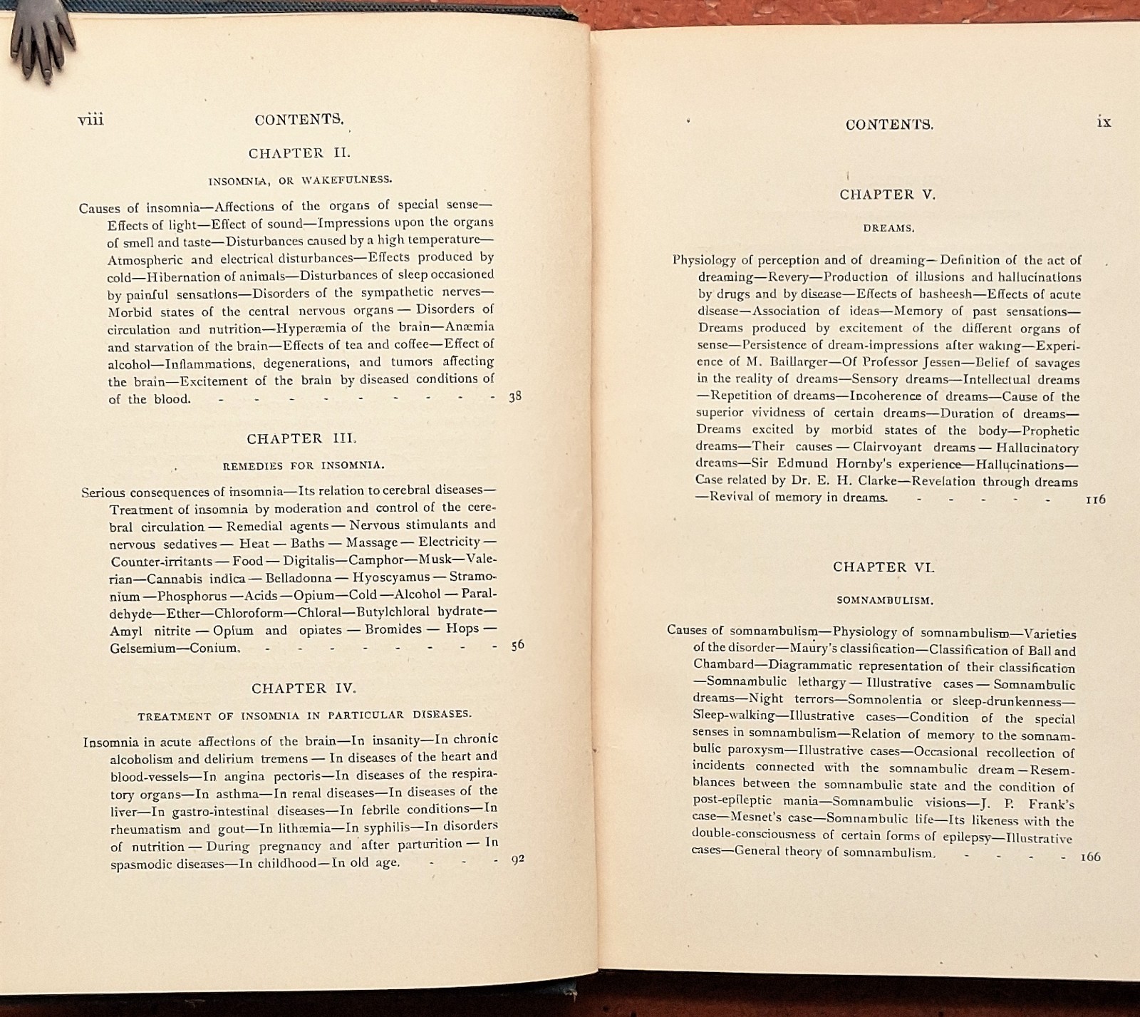 INSOMNIA & Other Sleep Disorders Henry M Lyman 1885 Dreams Sleepwalking Hypnosis