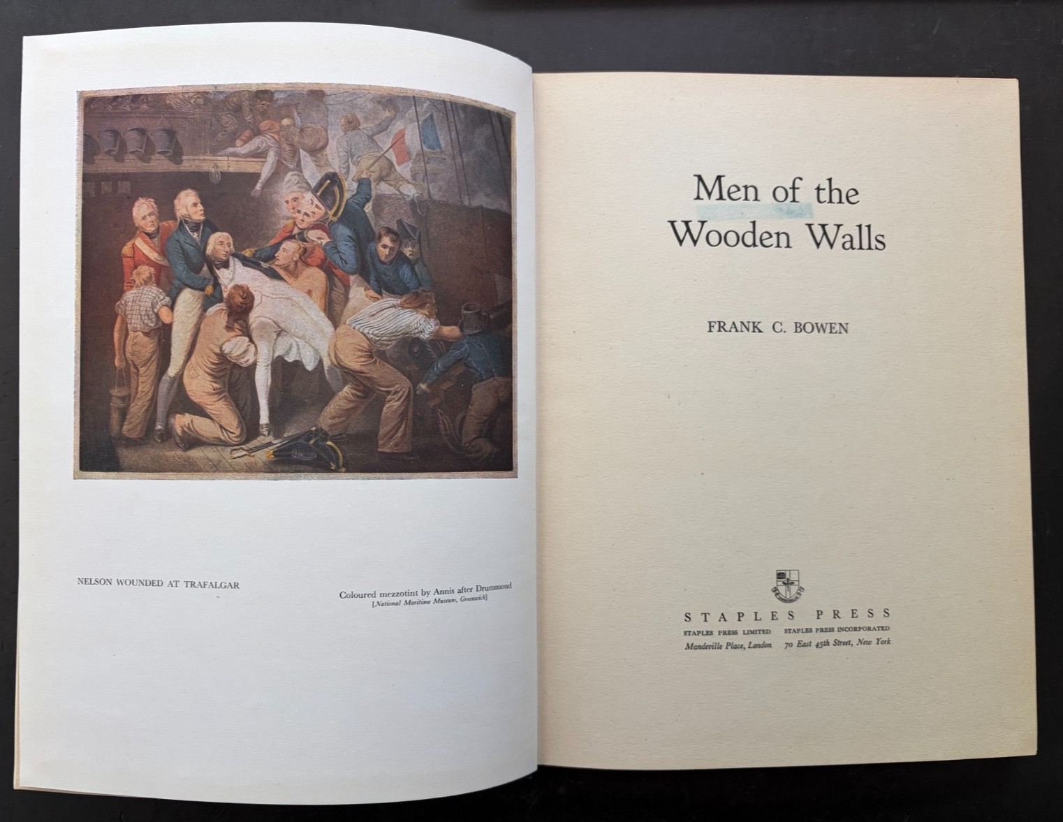 Men of the Wooden Walls by Frank C. Bowen 1952 1st Ed. HC Illus. VG!