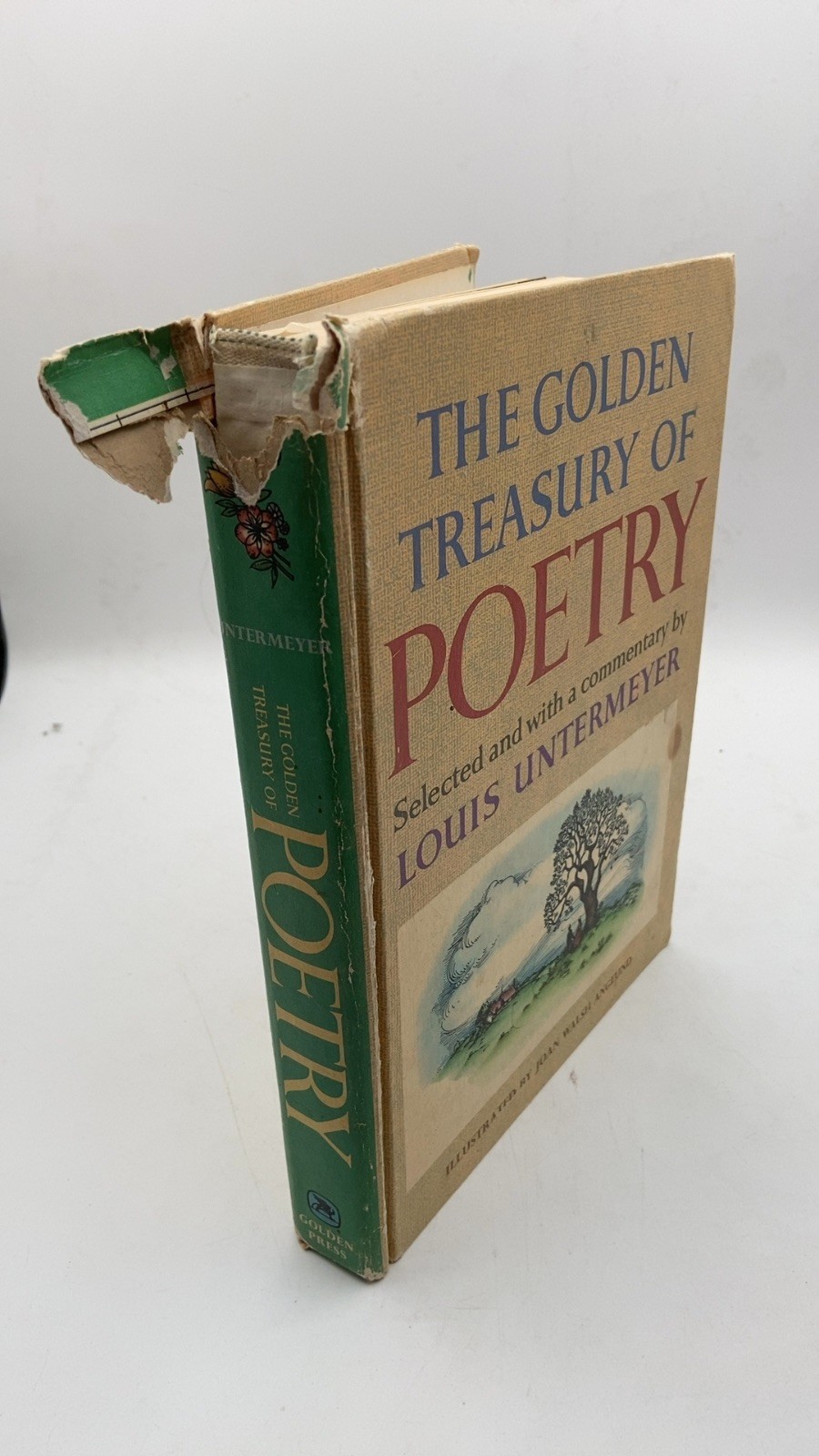 The Golden Treasury of Poetry Louis Untermeyer Hardcover Fifteenth Printing 1972