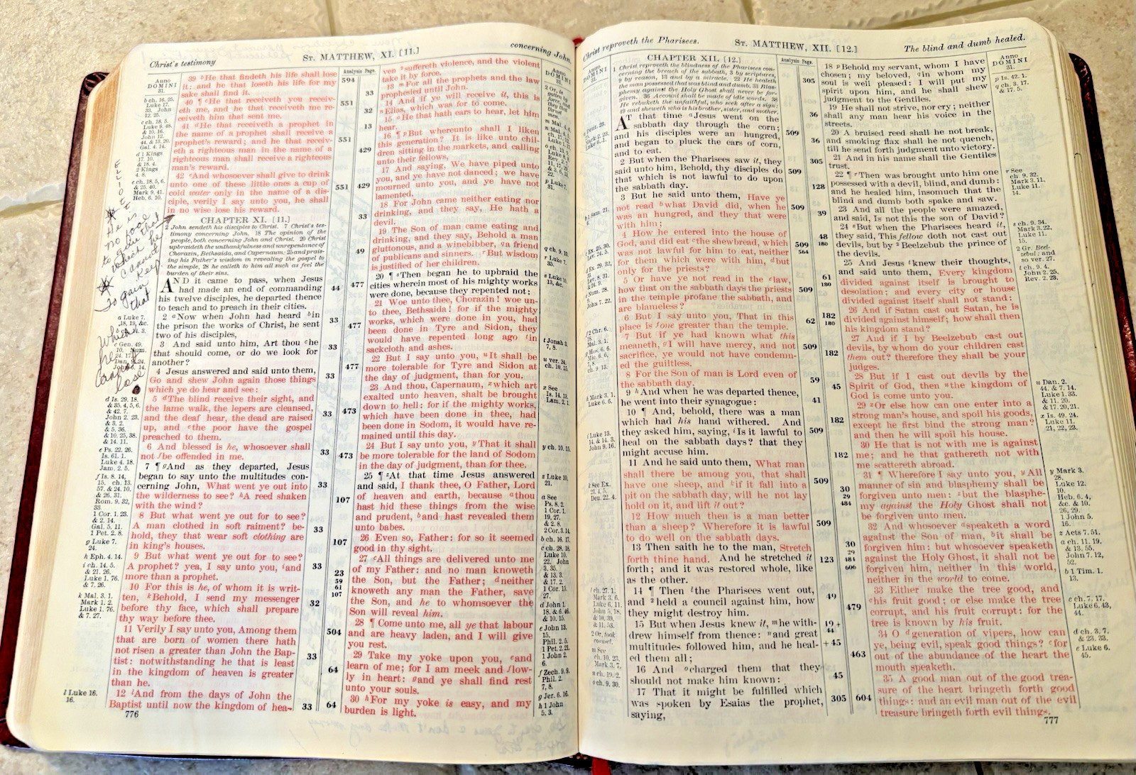Holy Bible New Analytical Study Edition Genuine Leather Crusade KJV 1970
