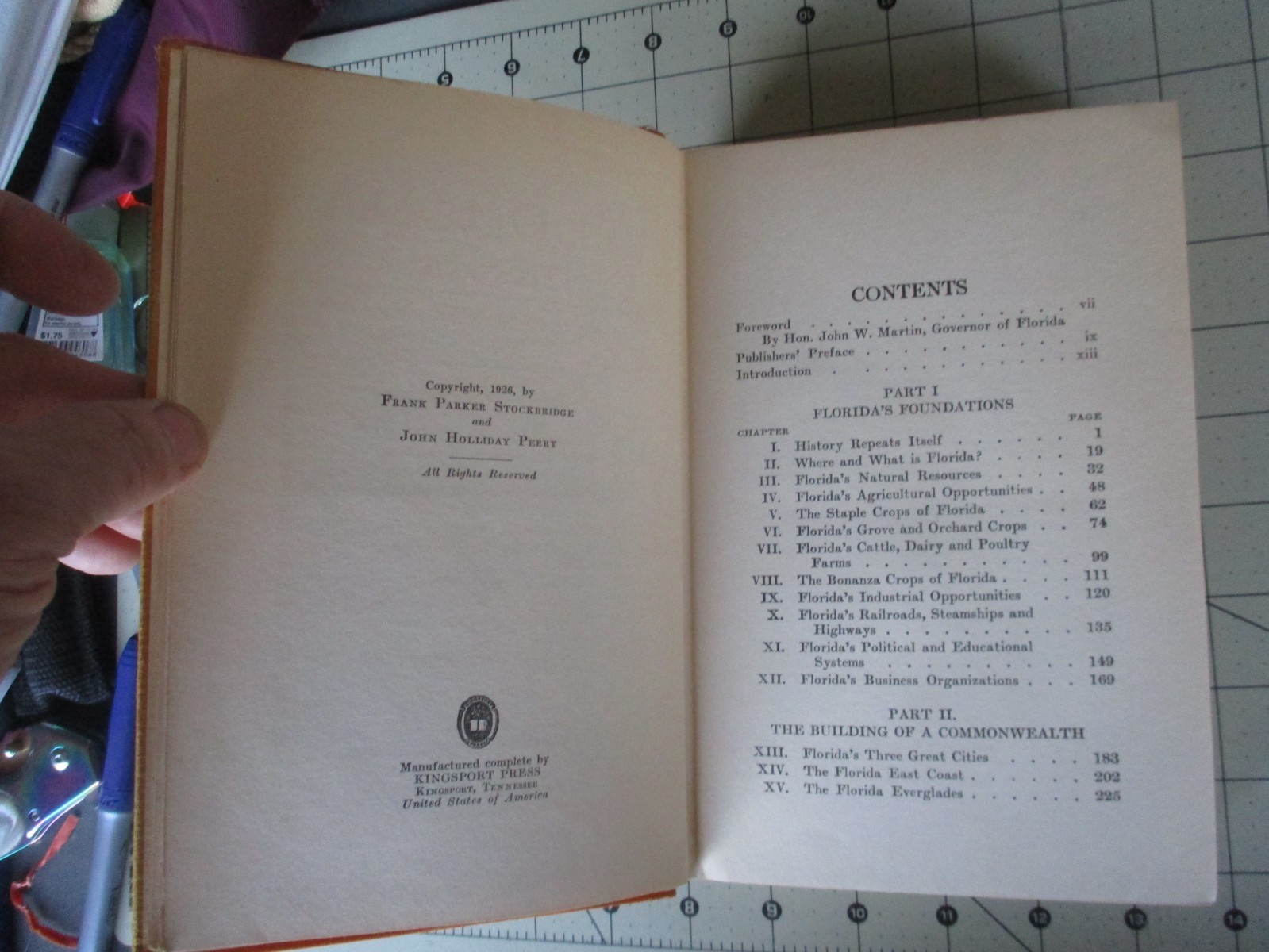 BOOK: 1926, FLORIDA IN THE MAKING, Stockbridge & Perry, First Edition?