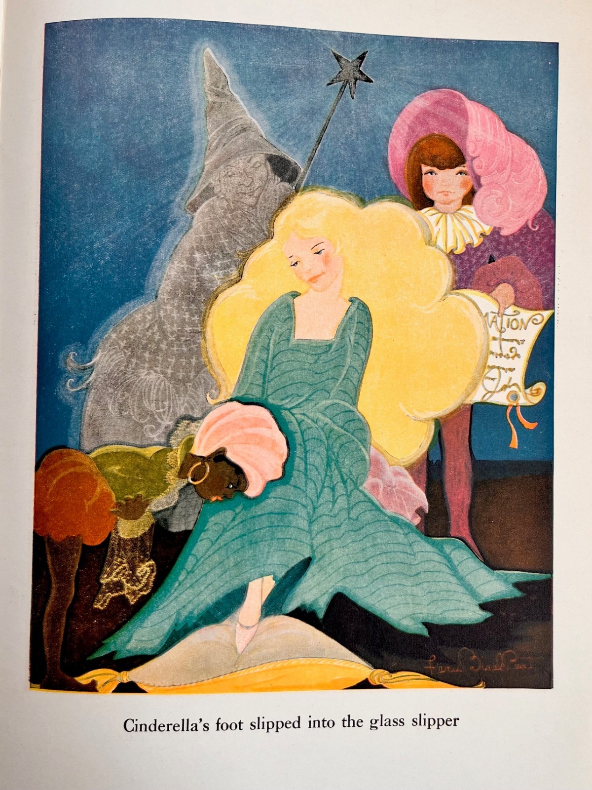 1931 CINDERELLA – Beautiful Illus. by Fern Bisel Peat – Hardy & Bradbury Edition