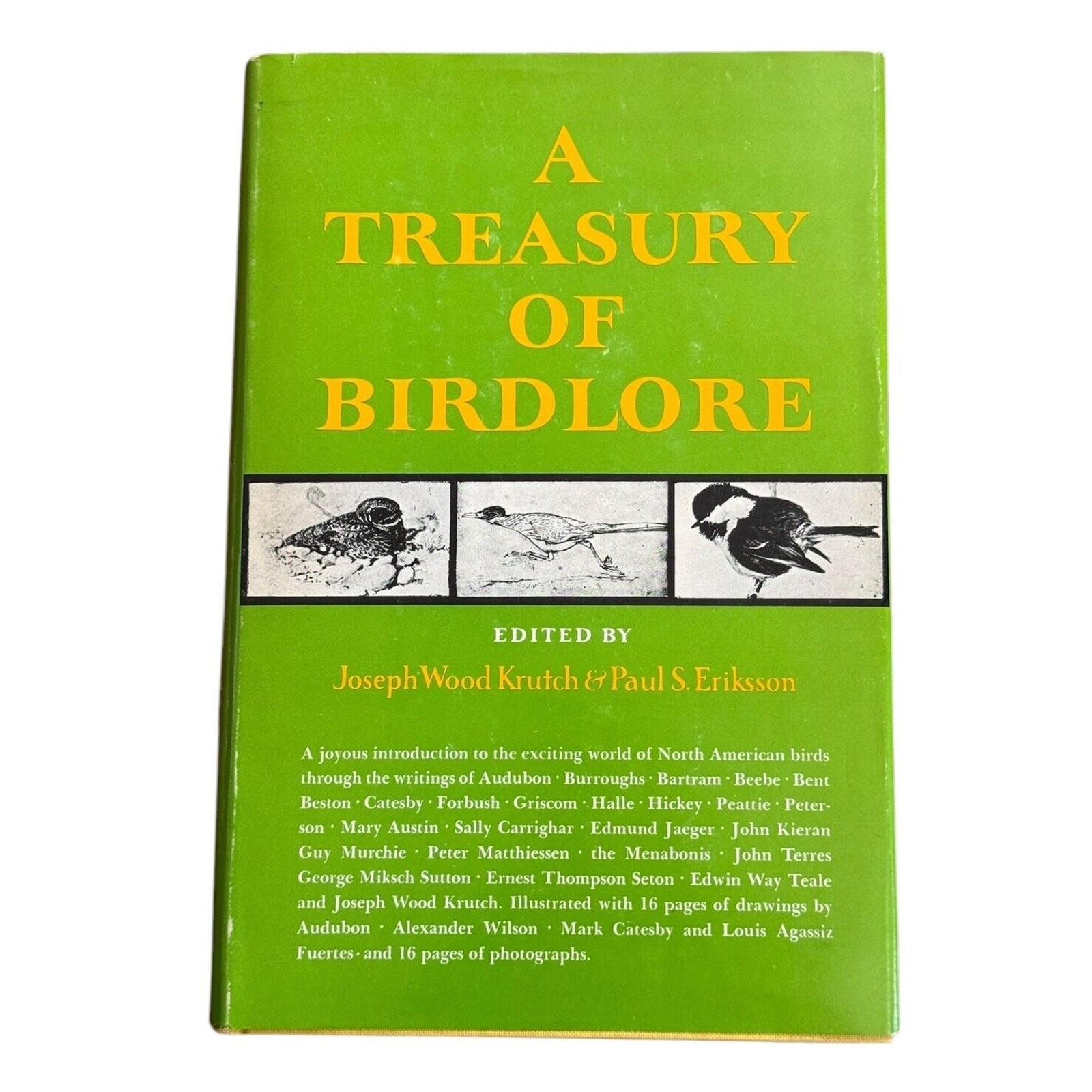 A Treasury of Birdlore Joseph Wood Krutch Paul S. Eriksson HB 1962 Bird Watching