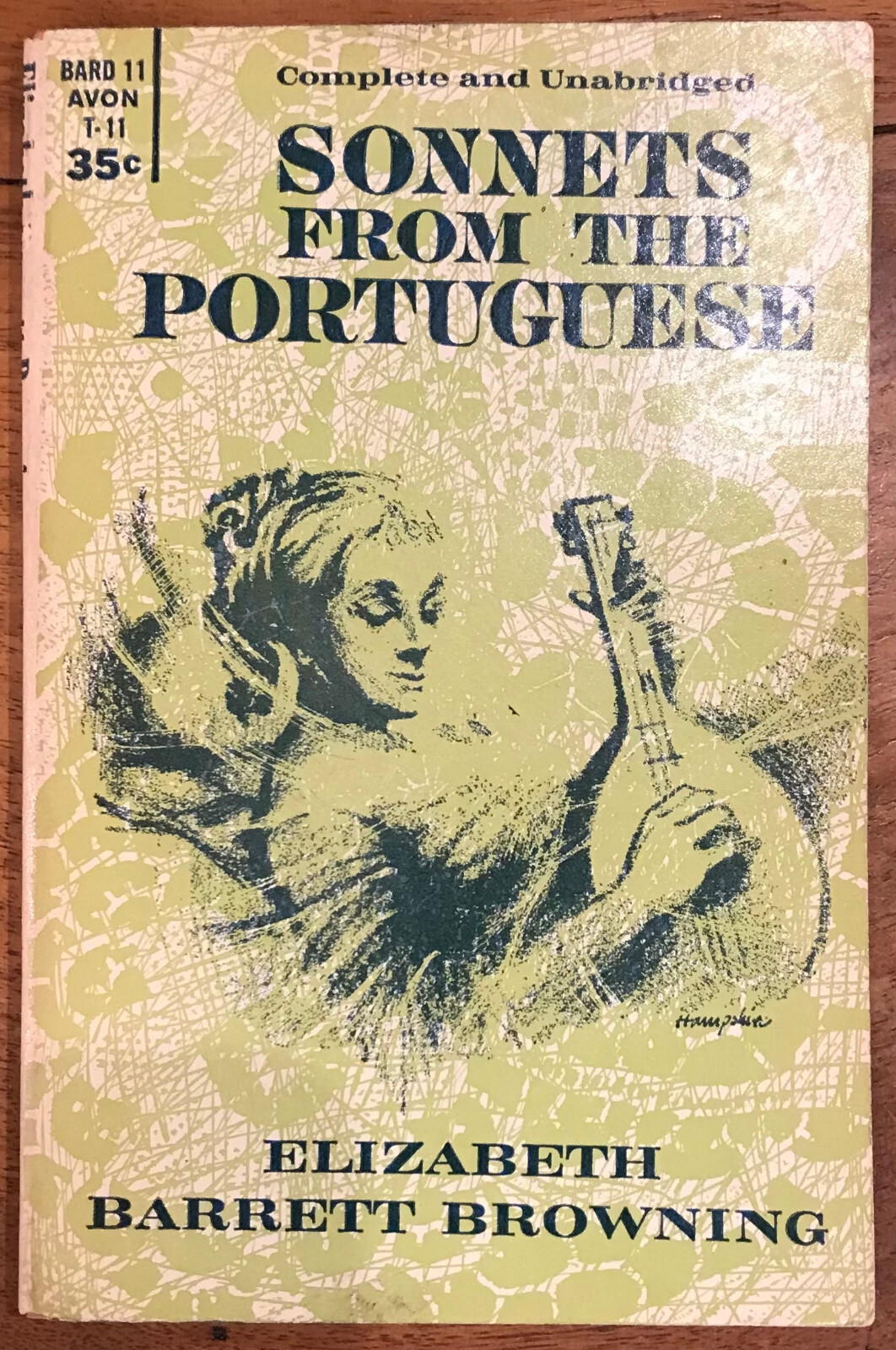 BROWNING „SONNETS FROM THE PORTUGUESE“ 1961 PB VG+ BARD 11 AVON T-11 ILLUSTRATED