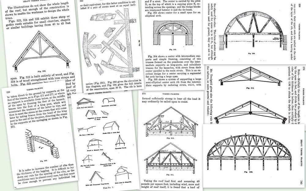 Timber Framing How-To Book Plans 1908 Slick Chisel Mallet 450Pics 385Pg Log Home