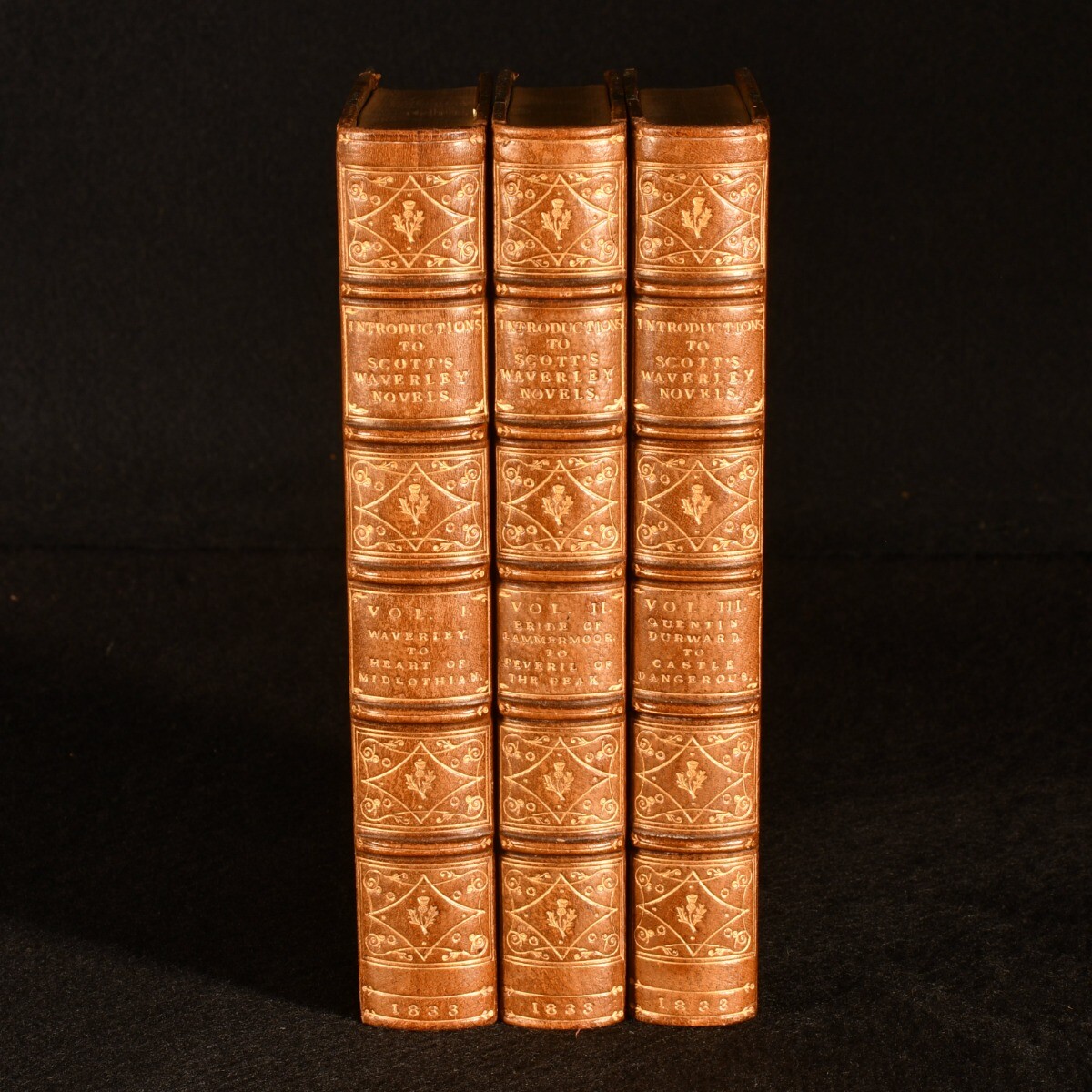 1833 3vols Introductions, and Notes and Illustrations to the Waverley Novels …
