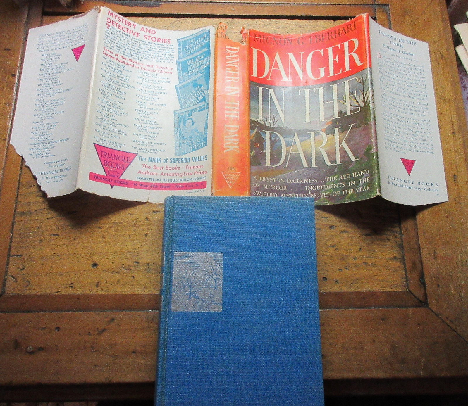 Danger in the Dark by Mignon G Eberhart (1941, Hardcover) Dust Jacket DJ