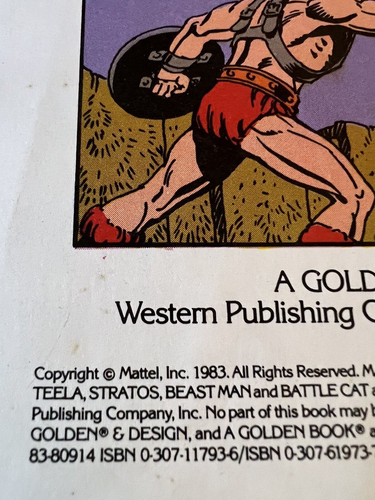 Masters of the Universe Book Thief of Castle Grayskull 1983 PB Imperfect Golden