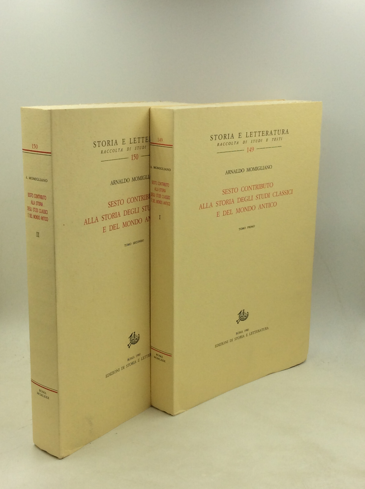 SESTO CONTRIBUTO ALLA STORIA DEGLI STUDI CLASSICI E DEL MONDO ANTICO – 1988 –