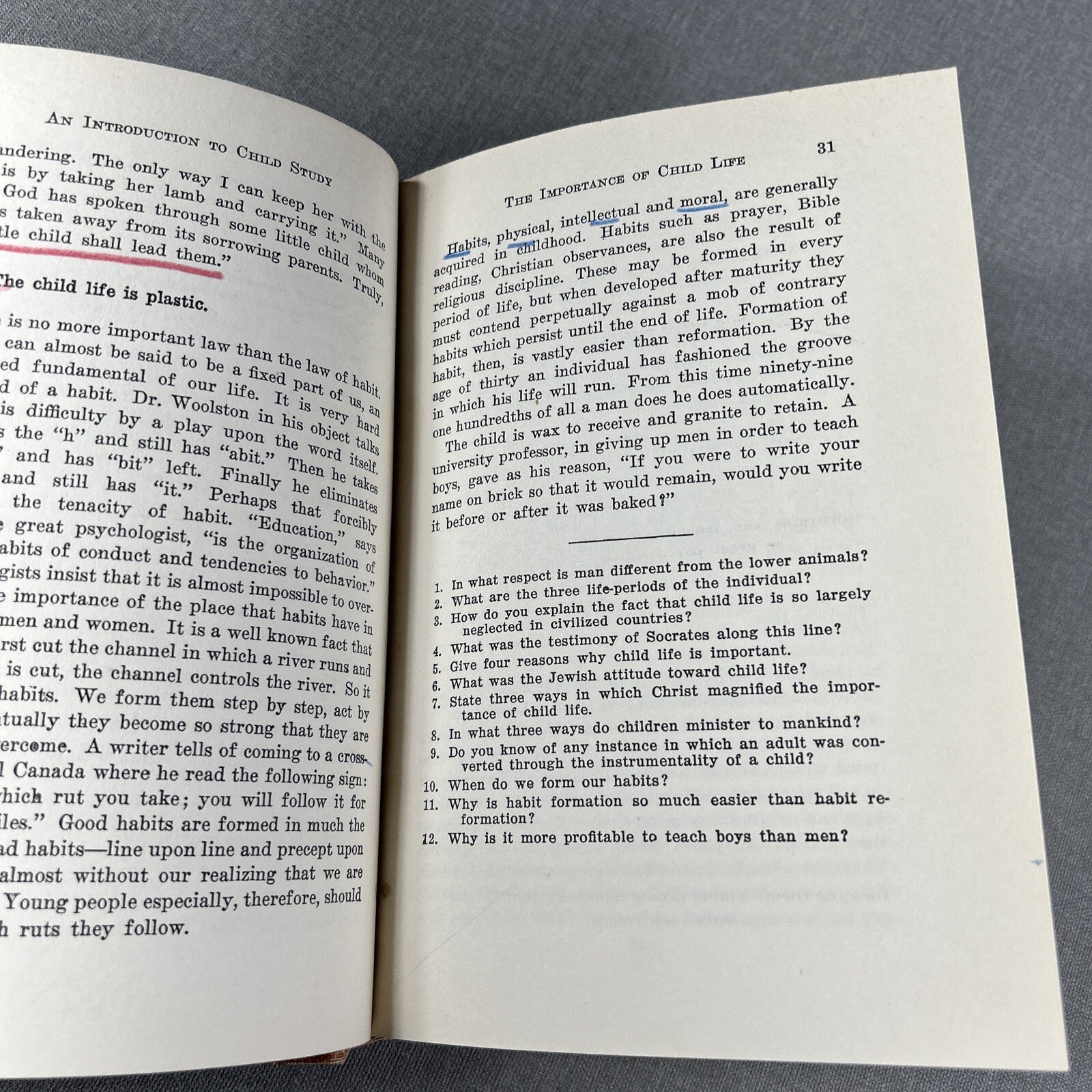 An Introduction to Child Study by Clarence Benson 1957 Vintage Hardcover Book