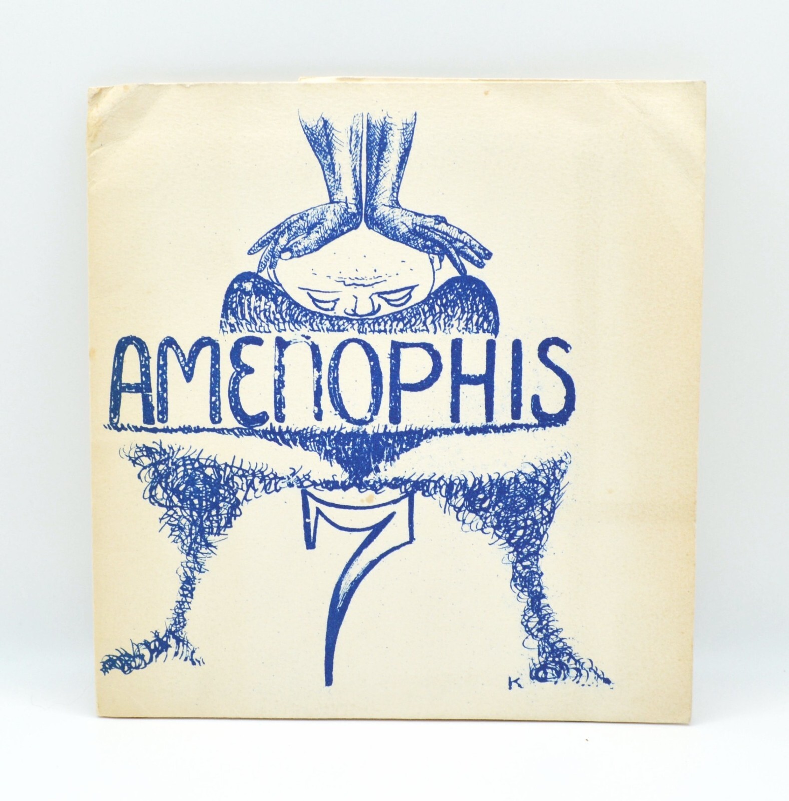 Amenophis 7, Belgian Avant-Garde, 1970, Concrete Poetry, Art Prints Inserted