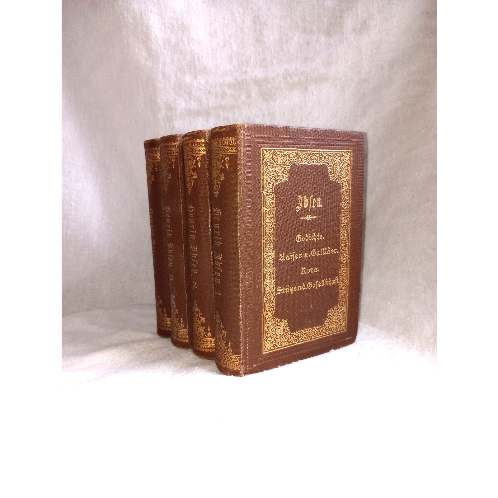 1888 Henrik Ibsen Collected Works or, Gesammelte Werke Antique Book Set
