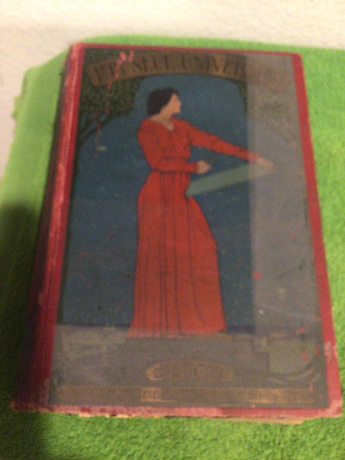 Das Neue Universum German Art Nouveau Antique Book With Art Poster