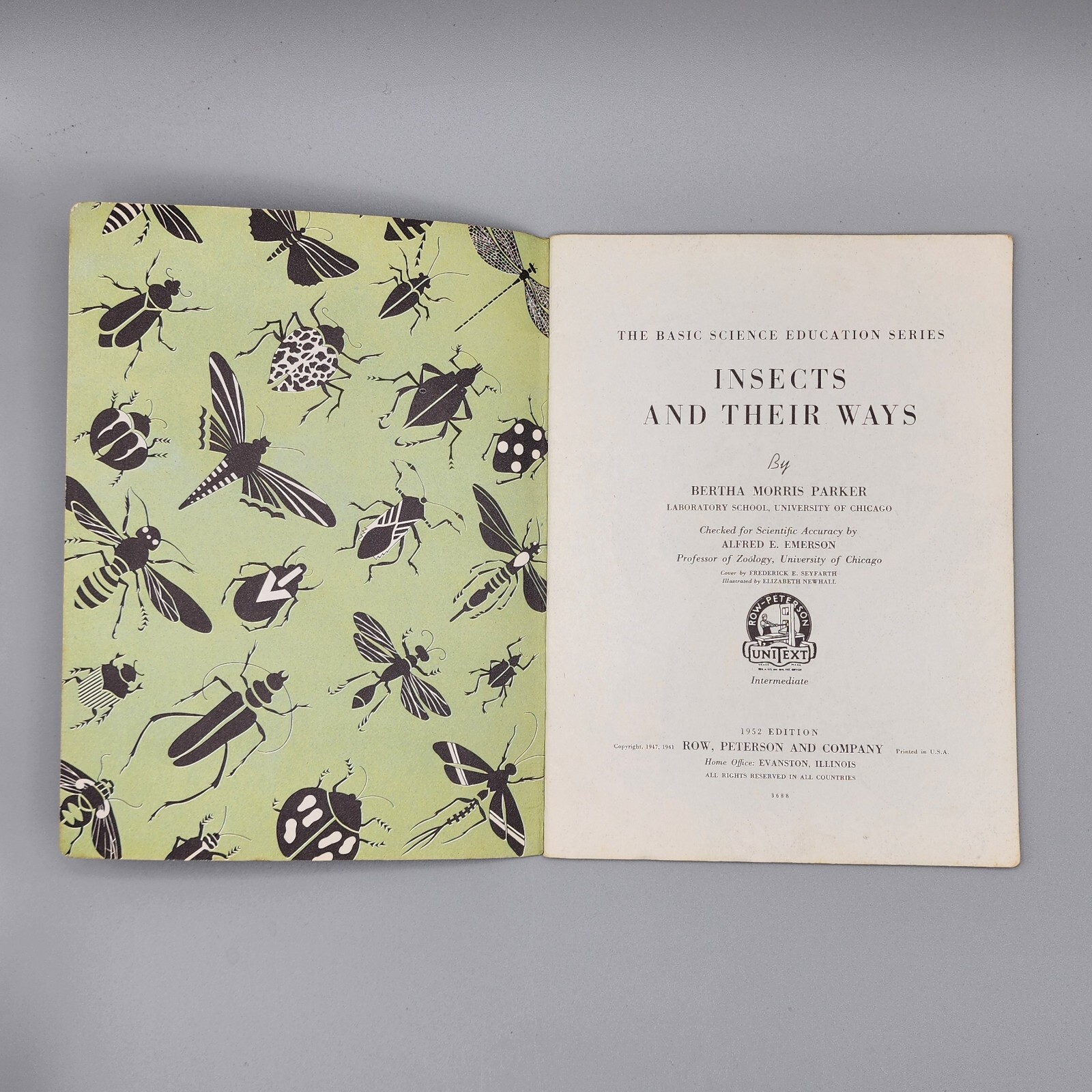 6 Mid-Century Basic Science Education Series Books, Row-Peterson Unitext