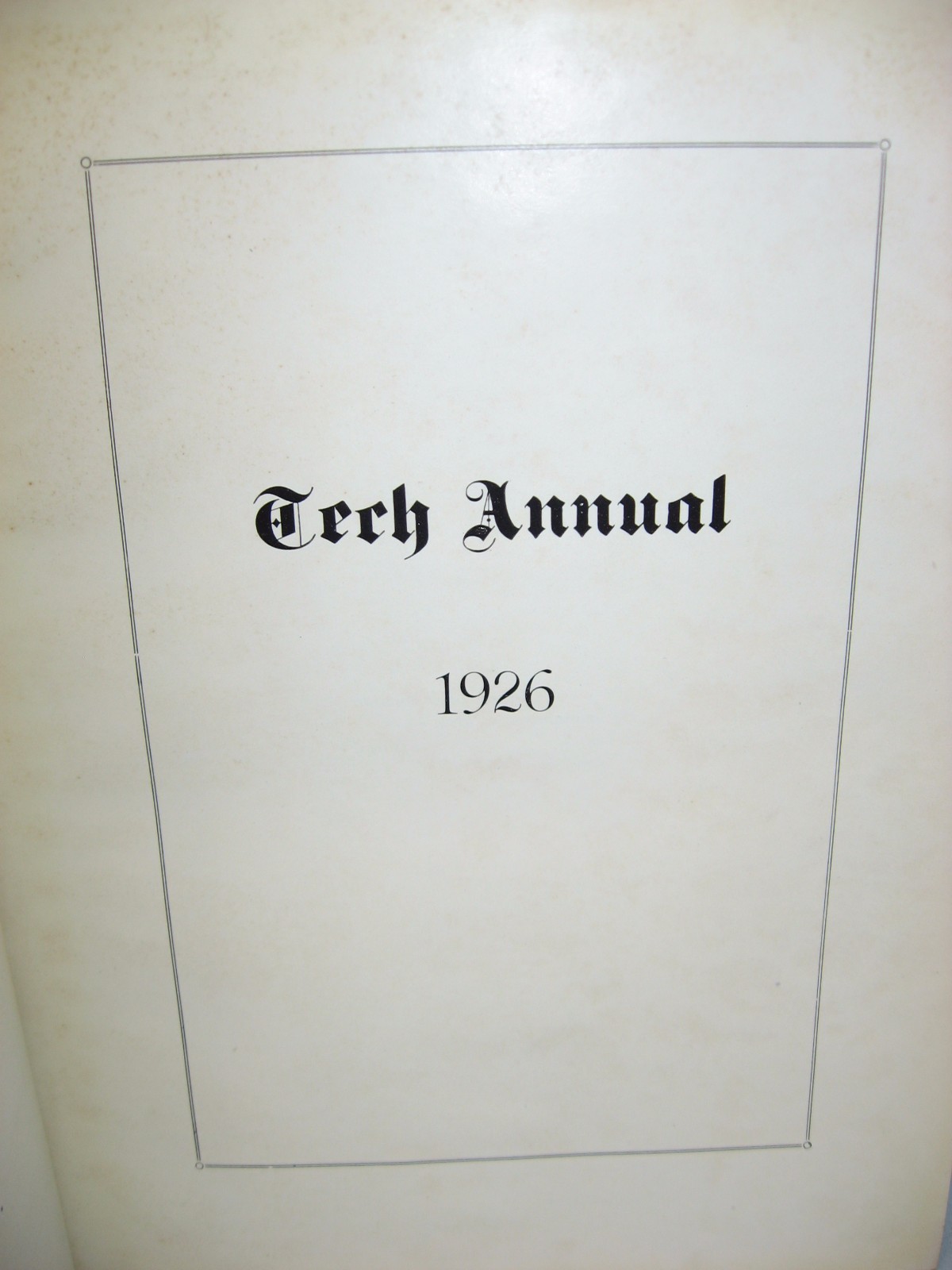 1926 Tech Annual, Chapman Technical High School, New London Connecticut Yearbook