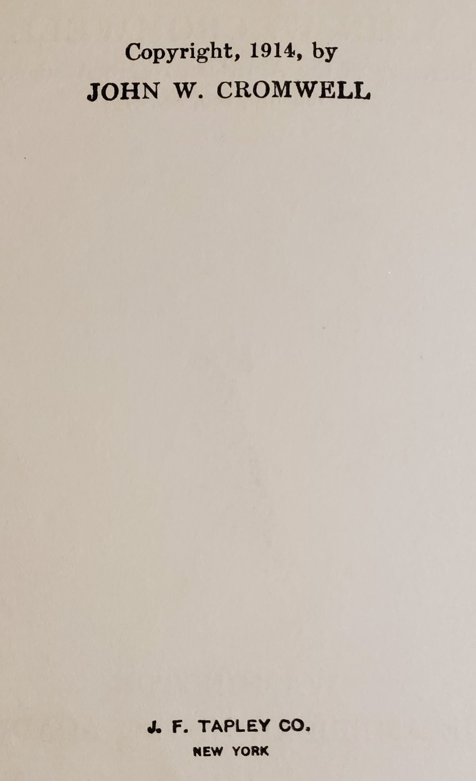 Rare 1st ed. of 1914 book “The Negro in American History” by John W. Cromwell