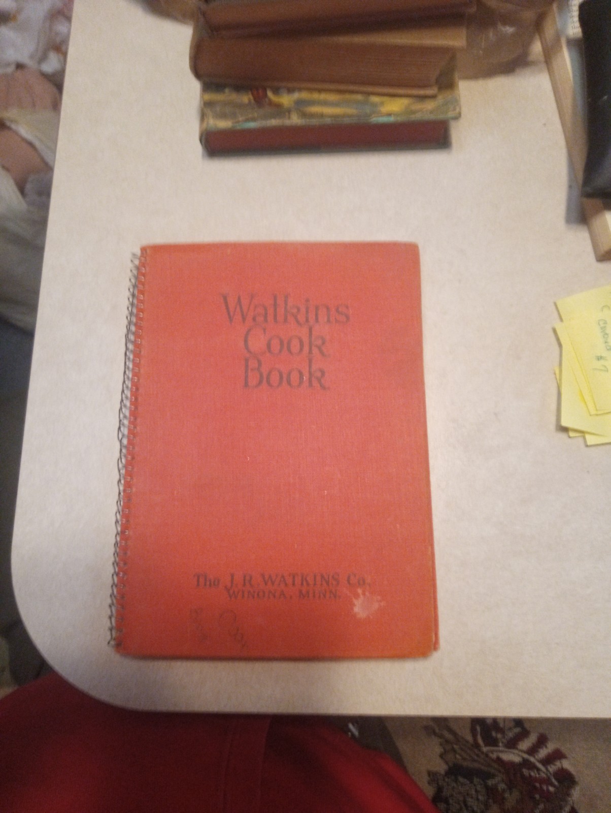 Vintage Watkins Cookbook 1936 By J.R. Watkins Co Spiral Bound HC