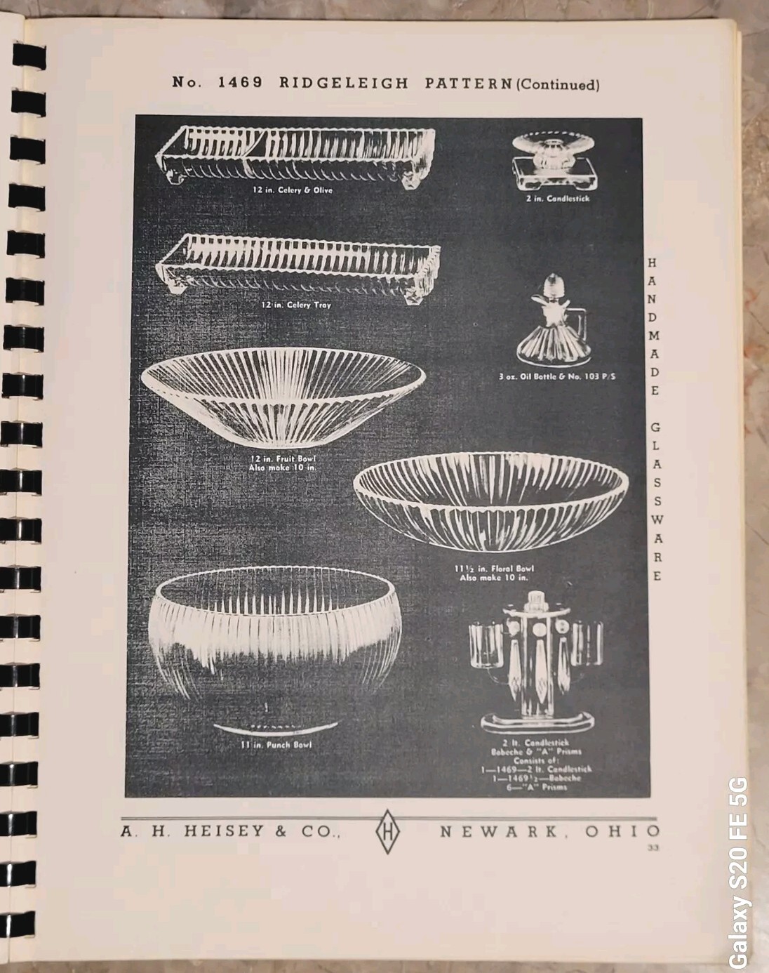 (2) THE HEISEY DISPATCH HEISEY’S GLASSWARE – 1967 Virginia McLean + Catalog 109
