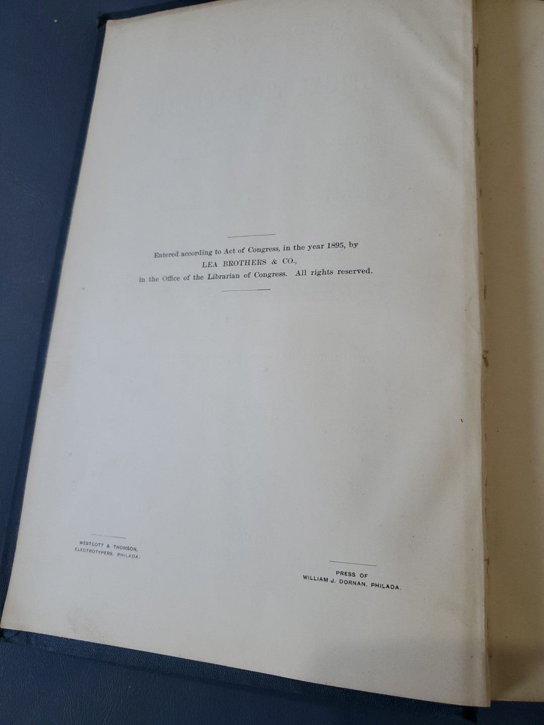 Practical Therapeutics By Hobart Hare 1895 Lea Brothers 5th Edition