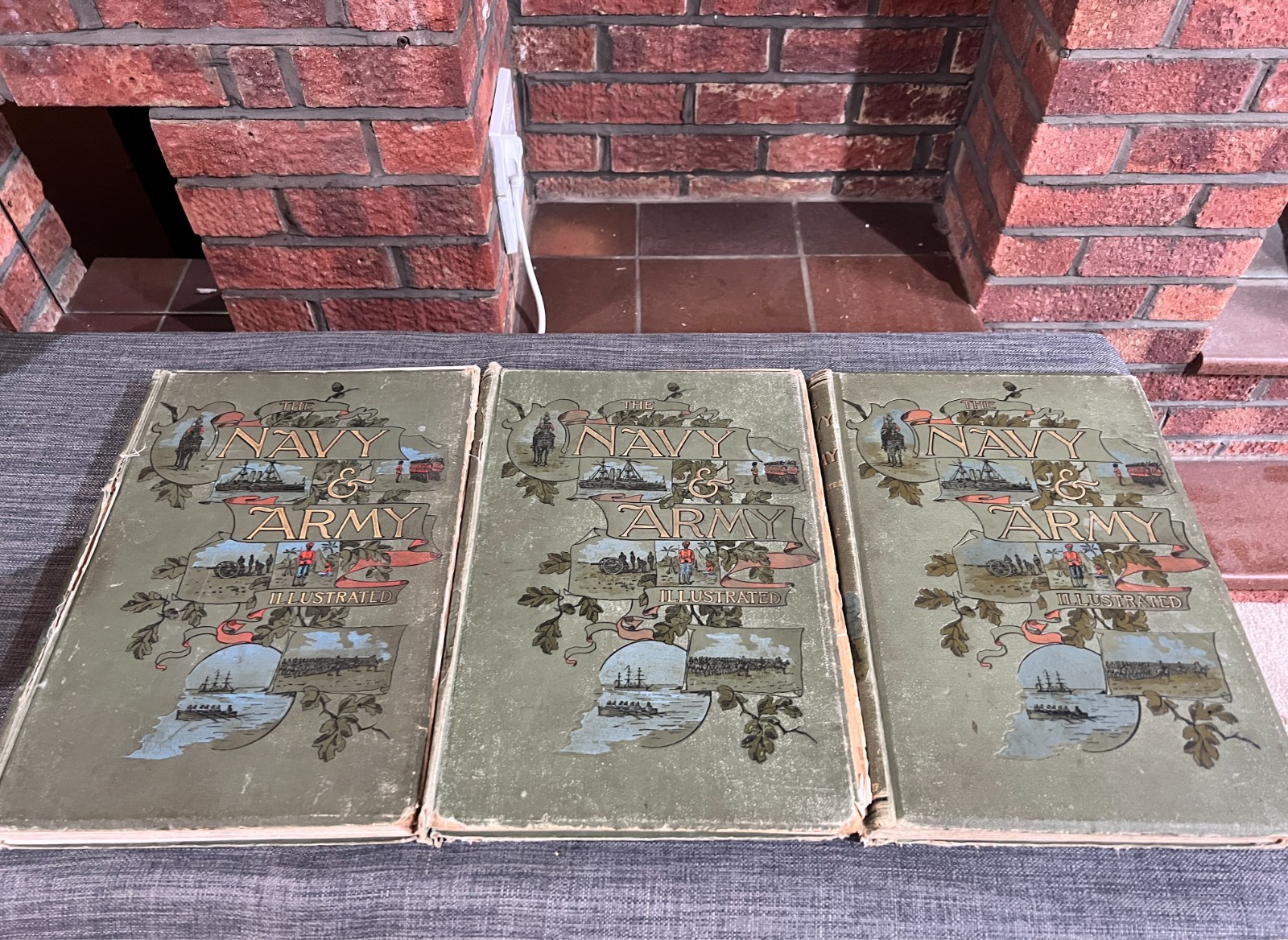 Antique Navy & Army 1895-1897 Illustrated Vols I II IV Charles N Robinson Books